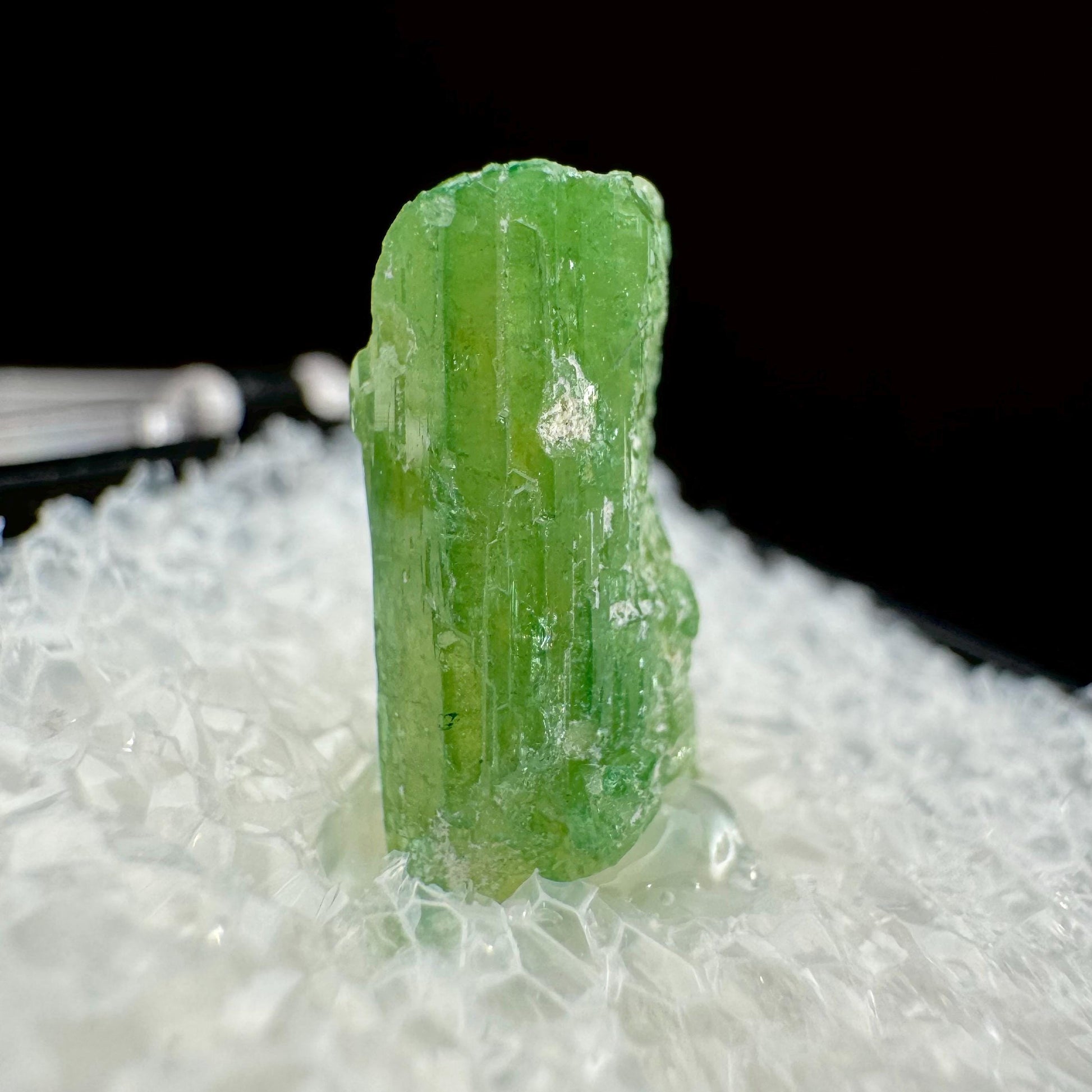 Chrome Vesuvianite (Canada) | green vesuvianite crystal, rare mineral specimen