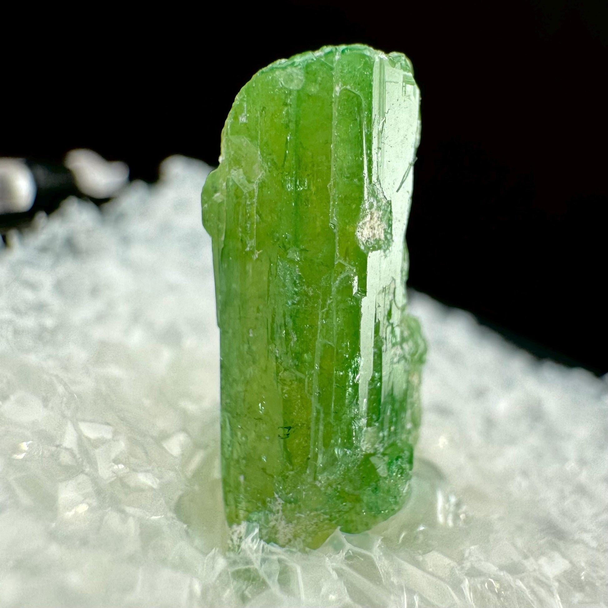 Chrome Vesuvianite (Canada) | green vesuvianite crystal, rare mineral specimen