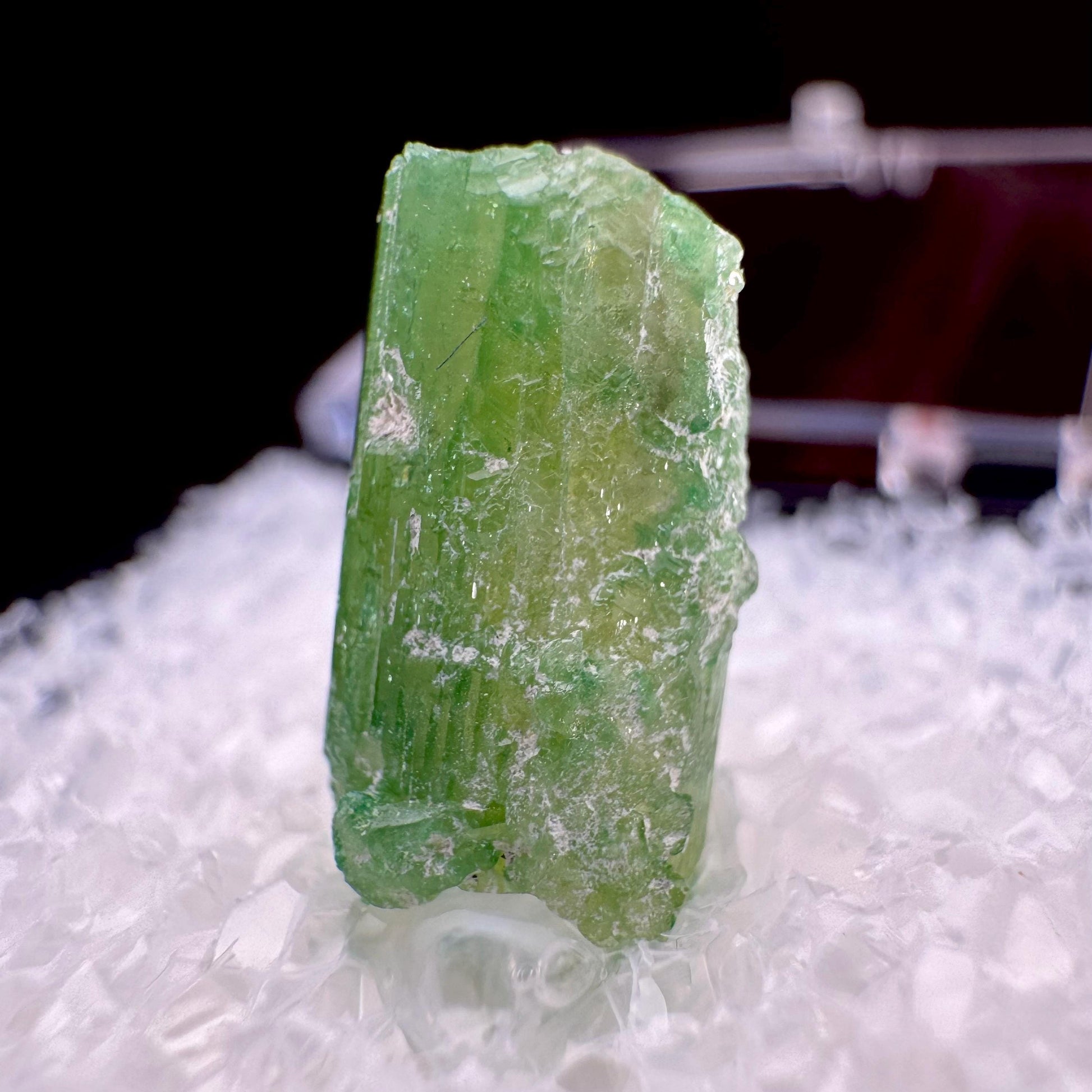 Chrome Vesuvianite (Canada) | green vesuvianite crystal, rare mineral specimen