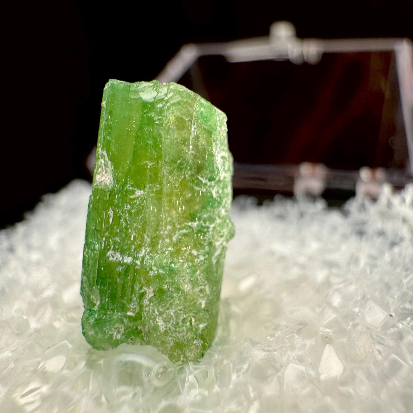Chrome Vesuvianite (Canada) | green vesuvianite crystal, rare mineral specimen