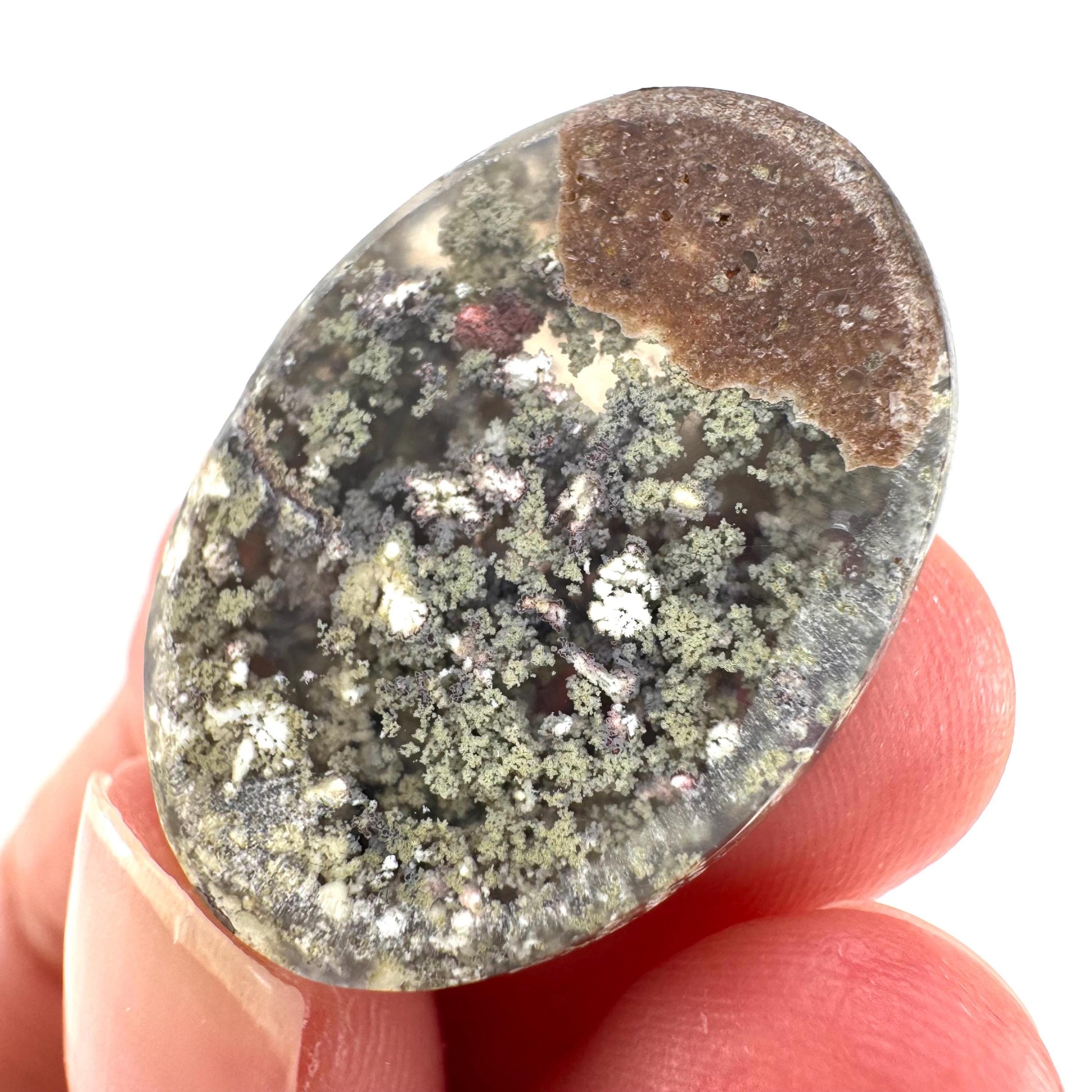 Plume Agate Cabochon | Landscape Picture Gemstone