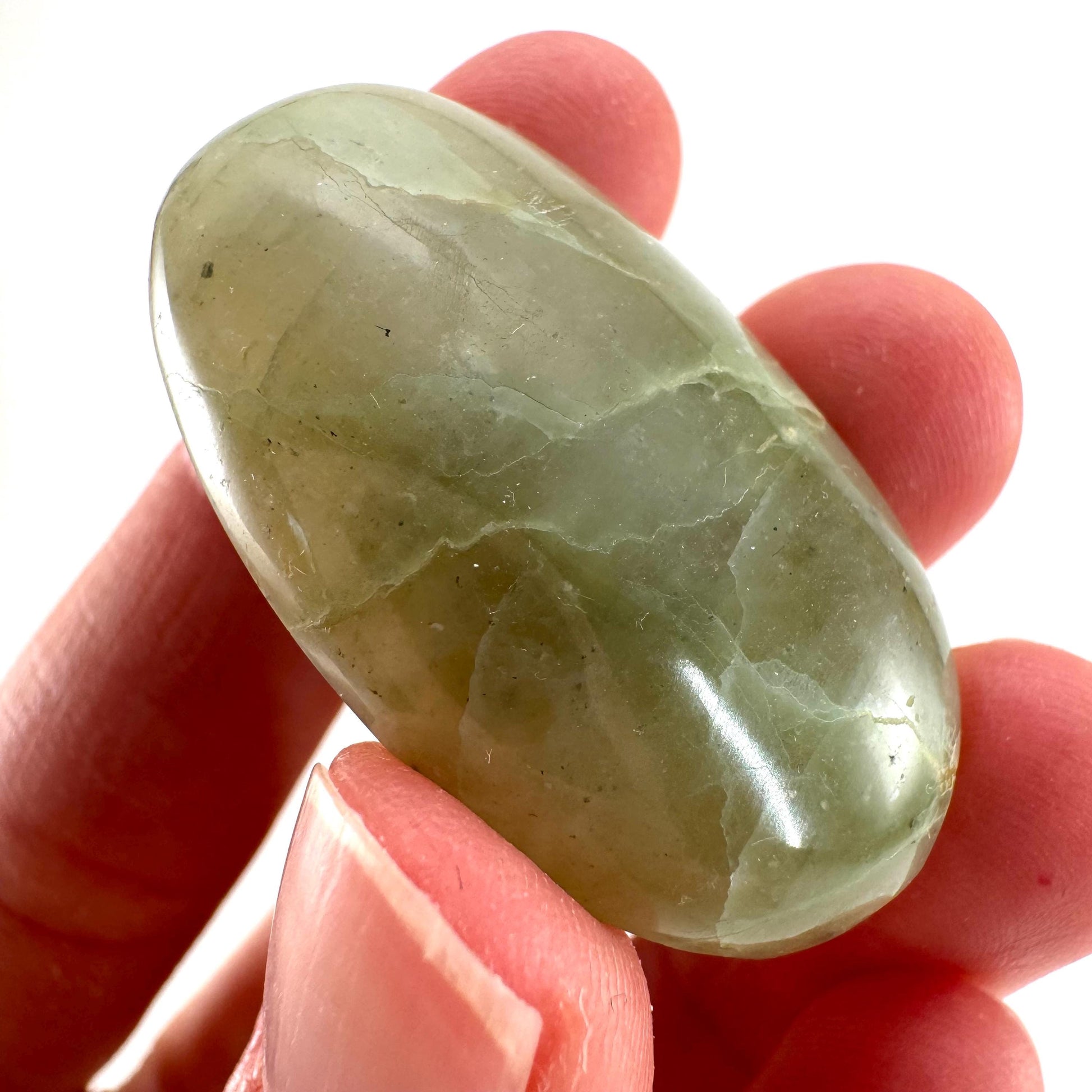 Green Garnierite Cabochon | Madagascar Moonstone Gemstone