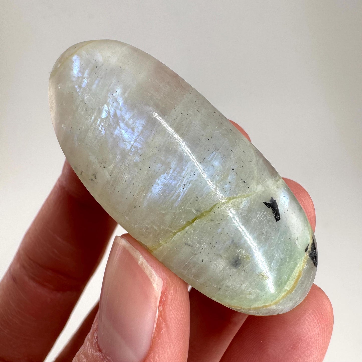 Green Garnierite Cabochon | Madagascar Moonstone Gemstone