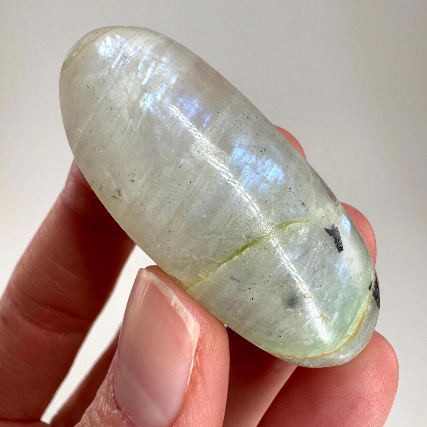 Green Garnierite Cabochon | Madagascar Moonstone Gemstone