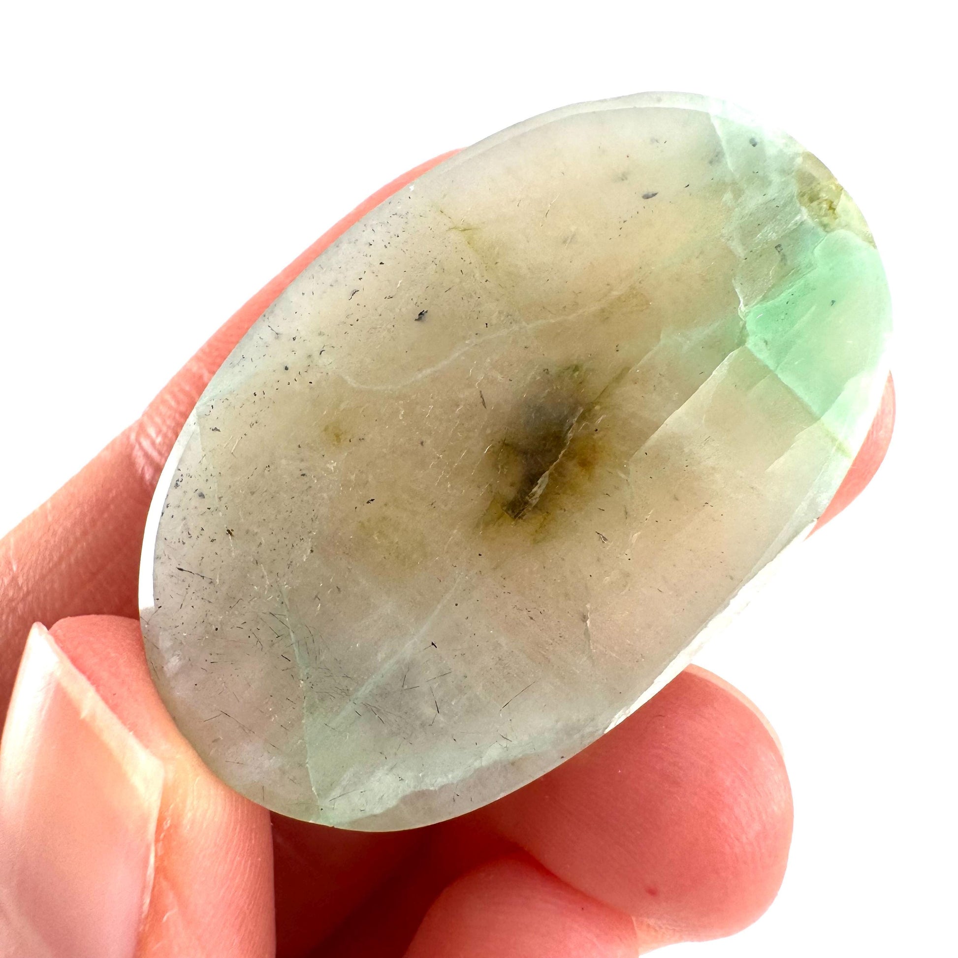 Green Garnierite Cabochon | Madagascar Moonstone Gemstone
