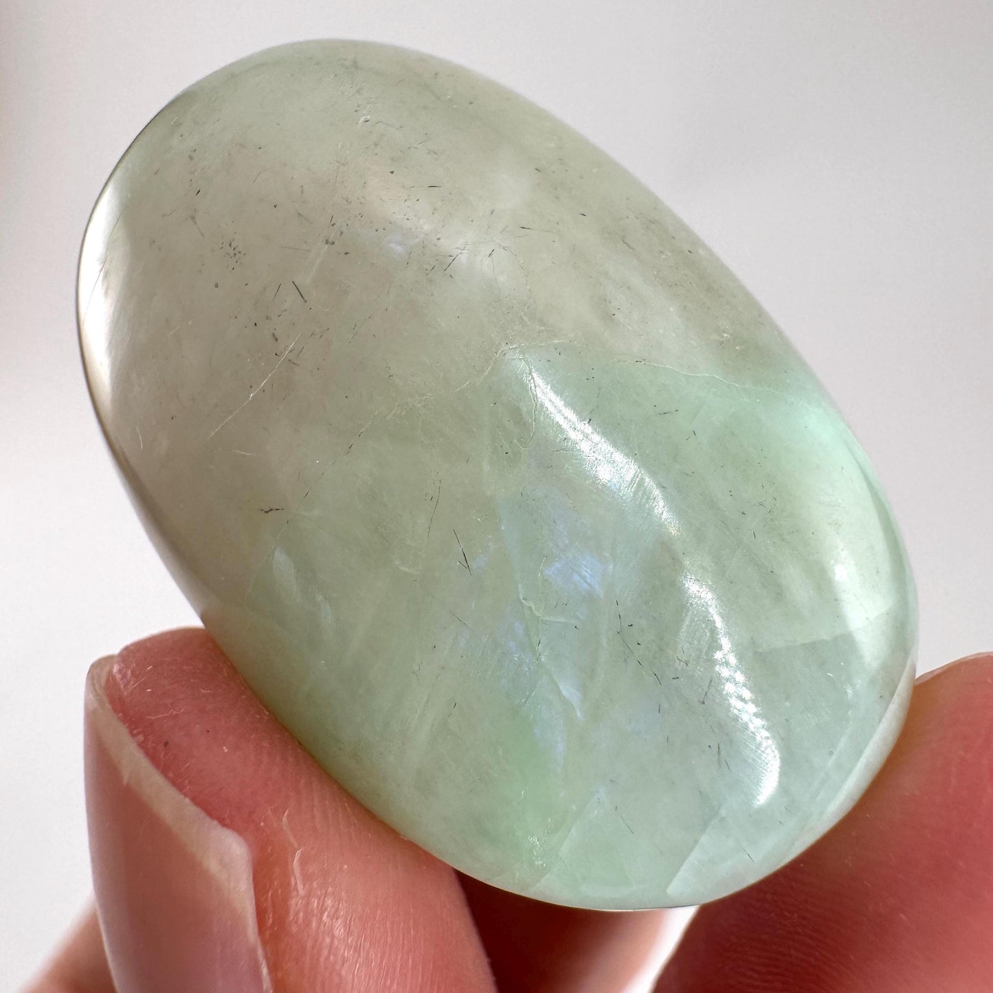 Green Garnierite Cabochon | Madagascar Moonstone Gemstone