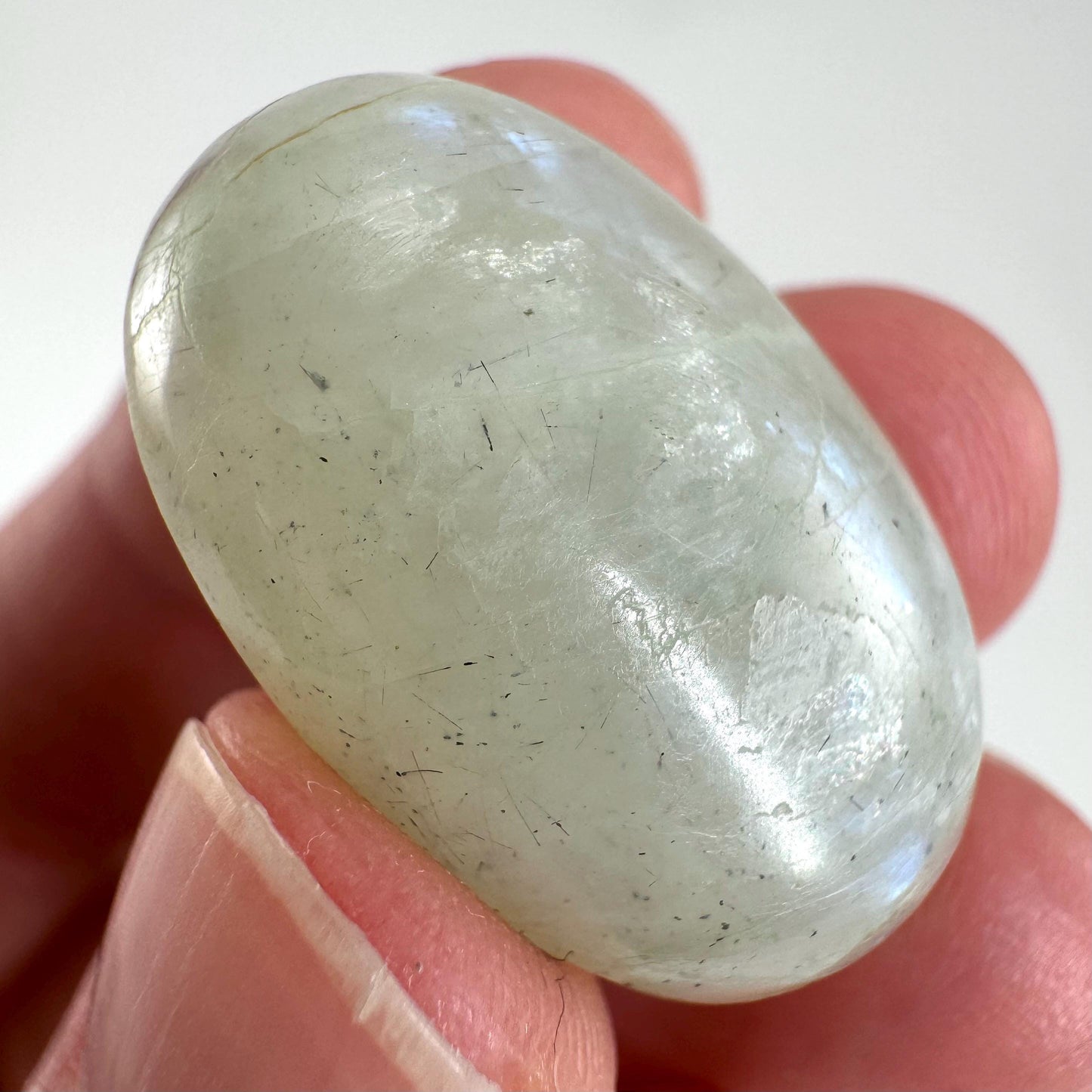Green Garnierite Cabochon | Madagascar Moonstone Gemstone