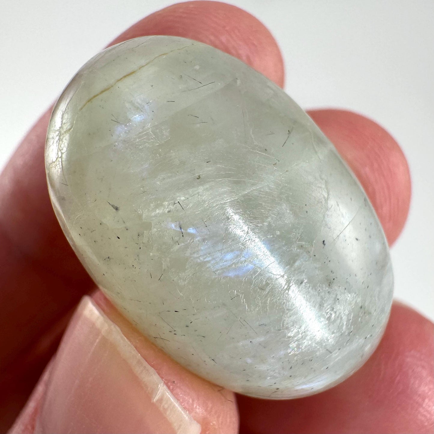 Green Garnierite Cabochon | Madagascar Moonstone Gemstone