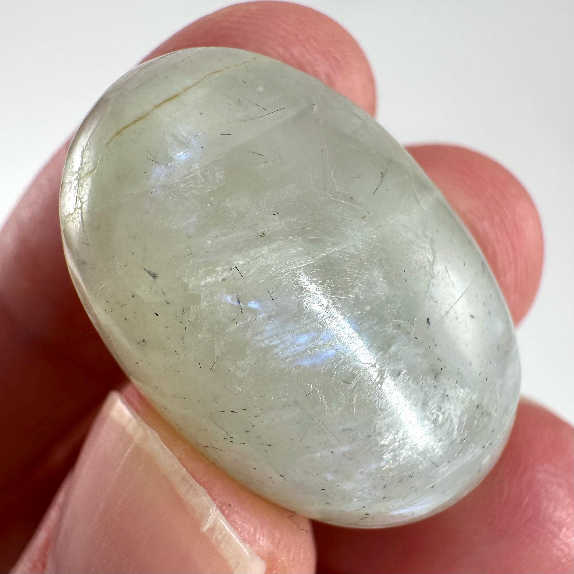 Green Garnierite Cabochon | Madagascar Moonstone Gemstone