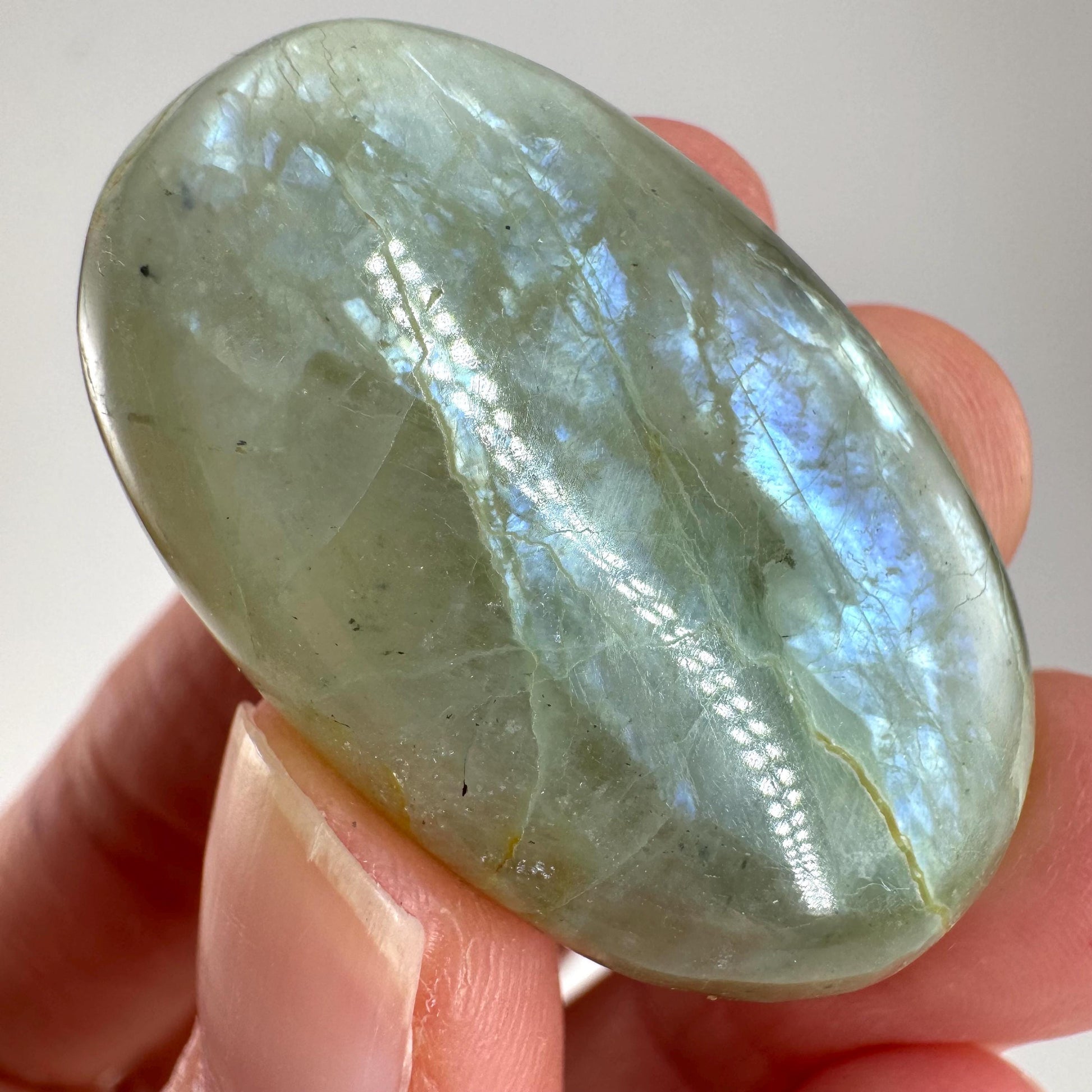 Green Garnierite Cabochon | Madagascar Moonstone Gemstone