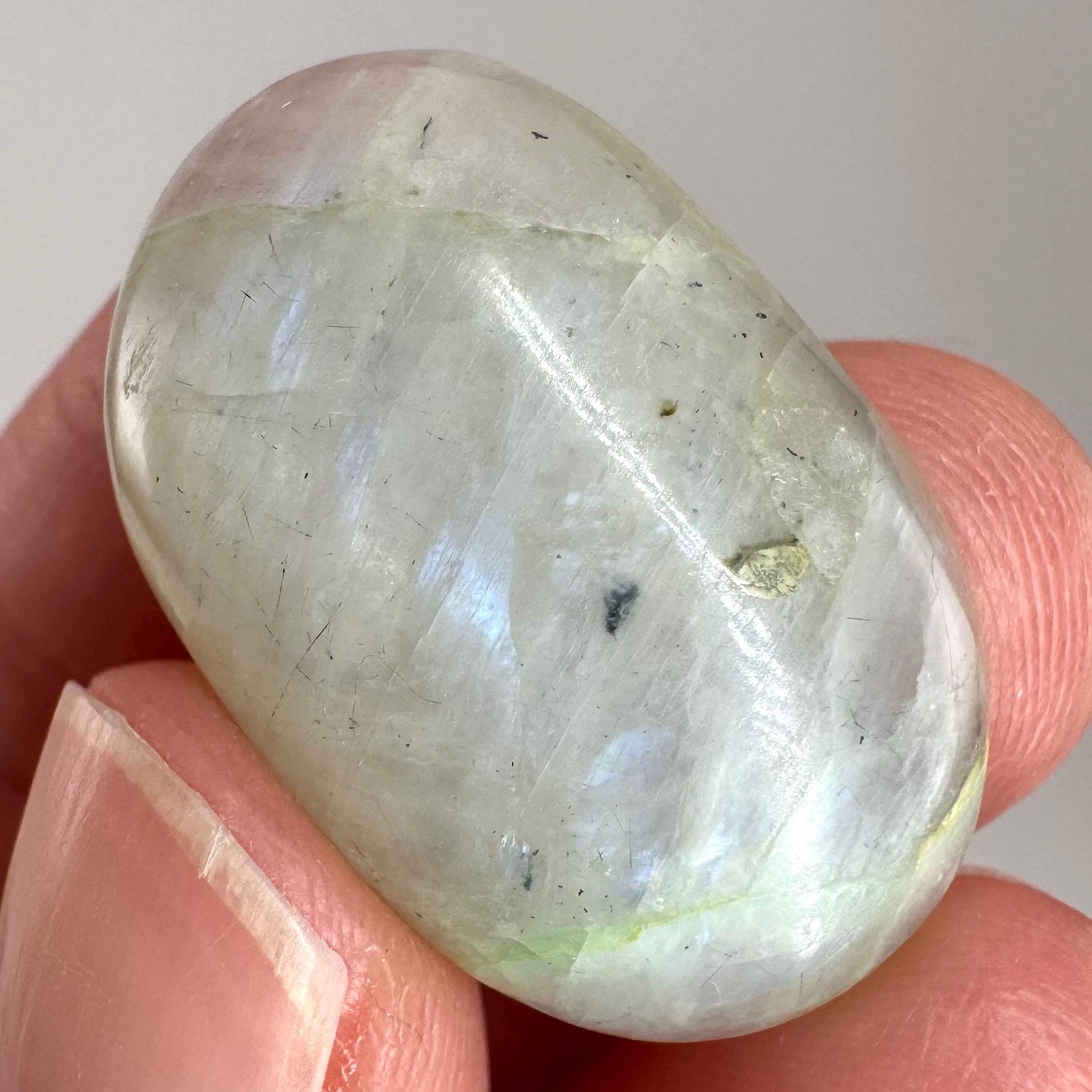 Green Garnierite Cabochon | Madagascar Moonstone Gemstone