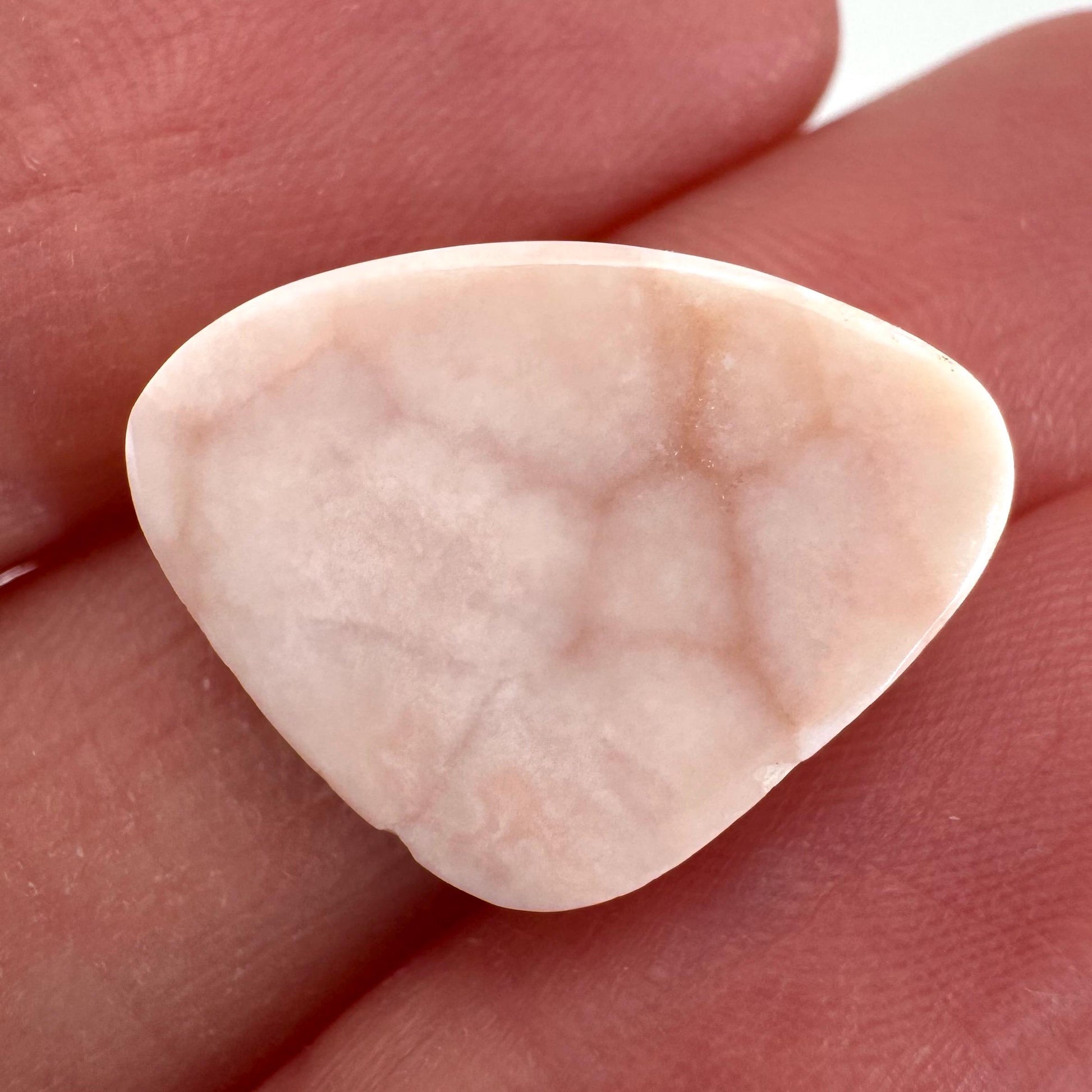Pink Natrolite Gemstone Cabochon