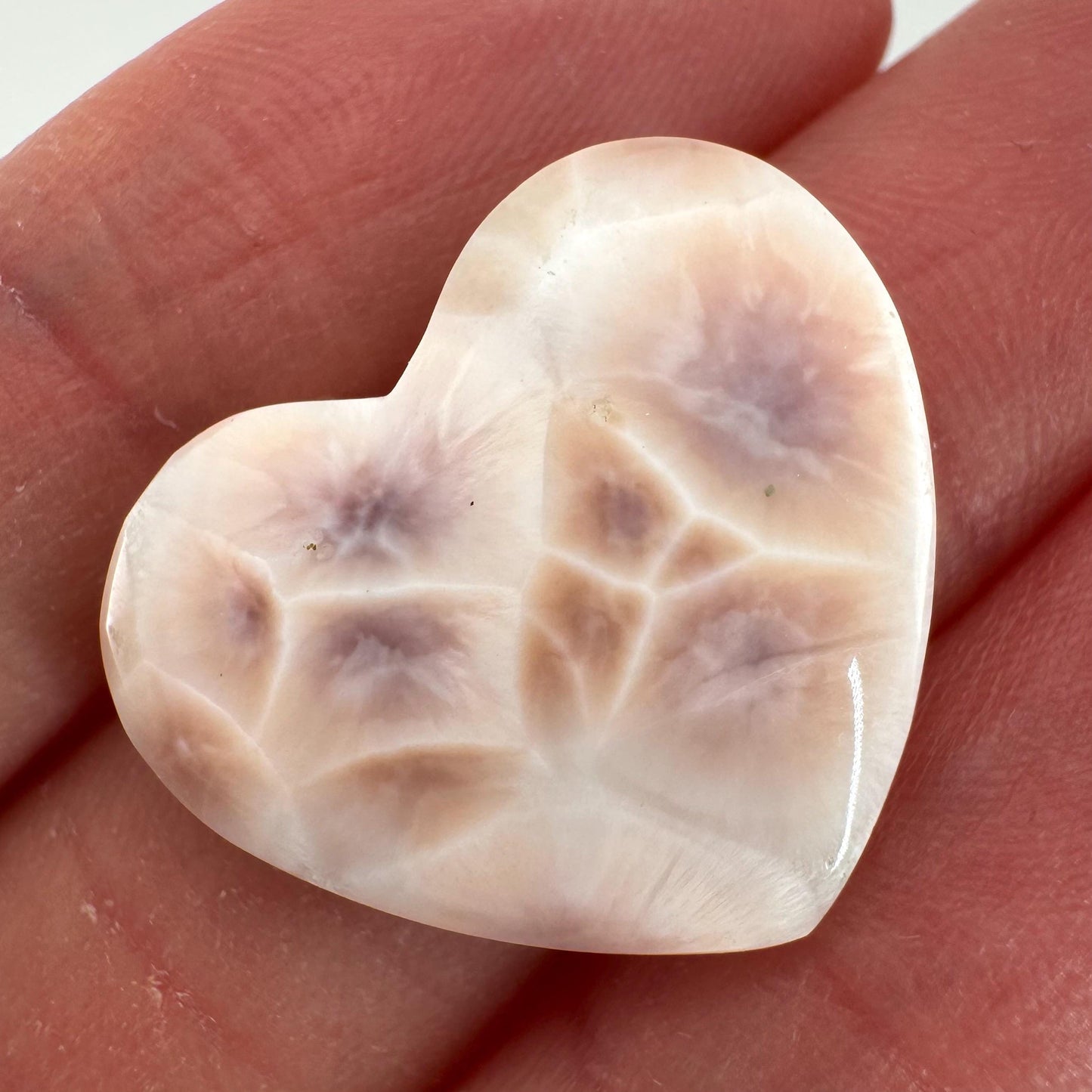 Pink Natrolite Gemstone Cabochon