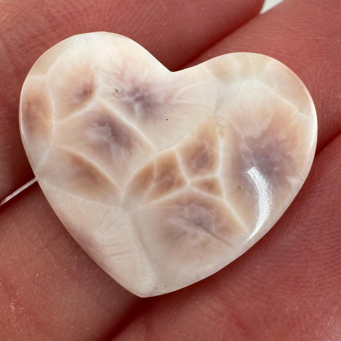 Pink Natrolite Gemstone Cabochon