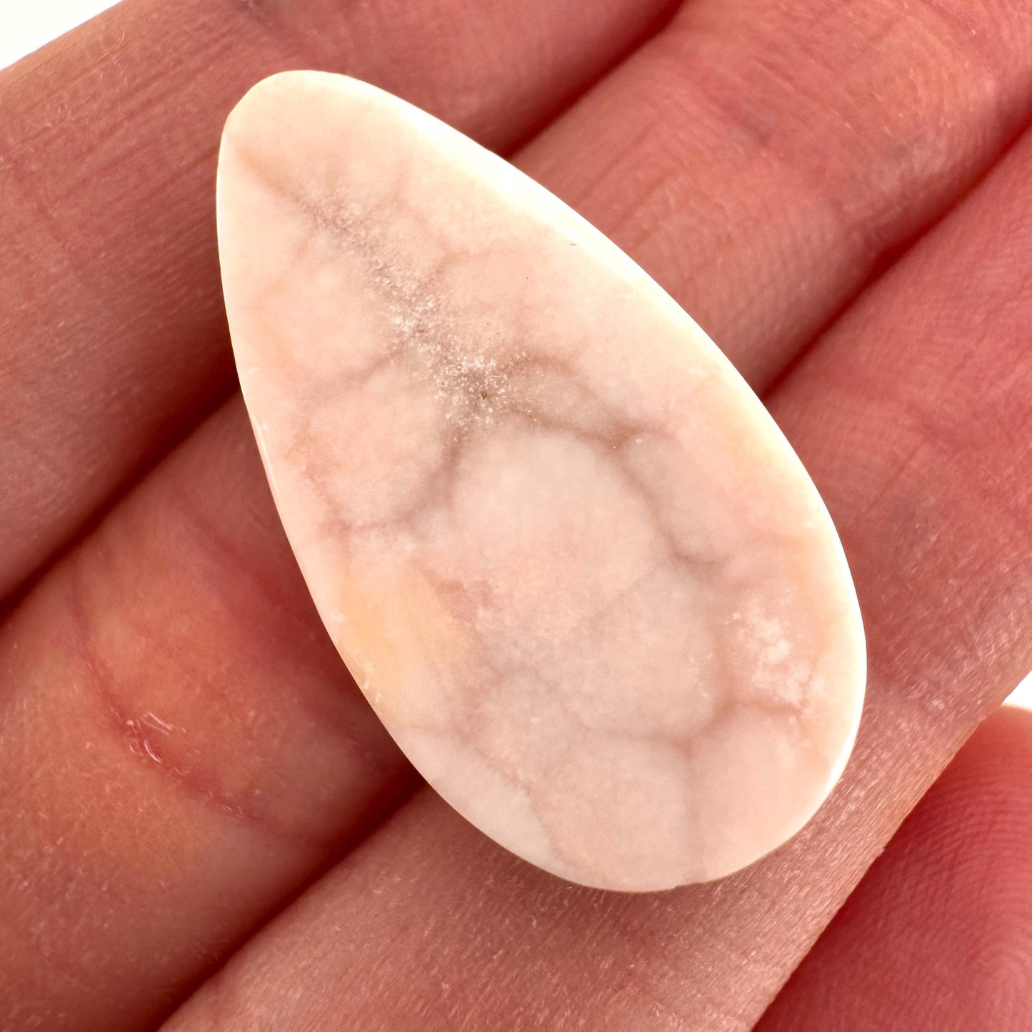 Pink Natrolite Gemstone Cabochon
