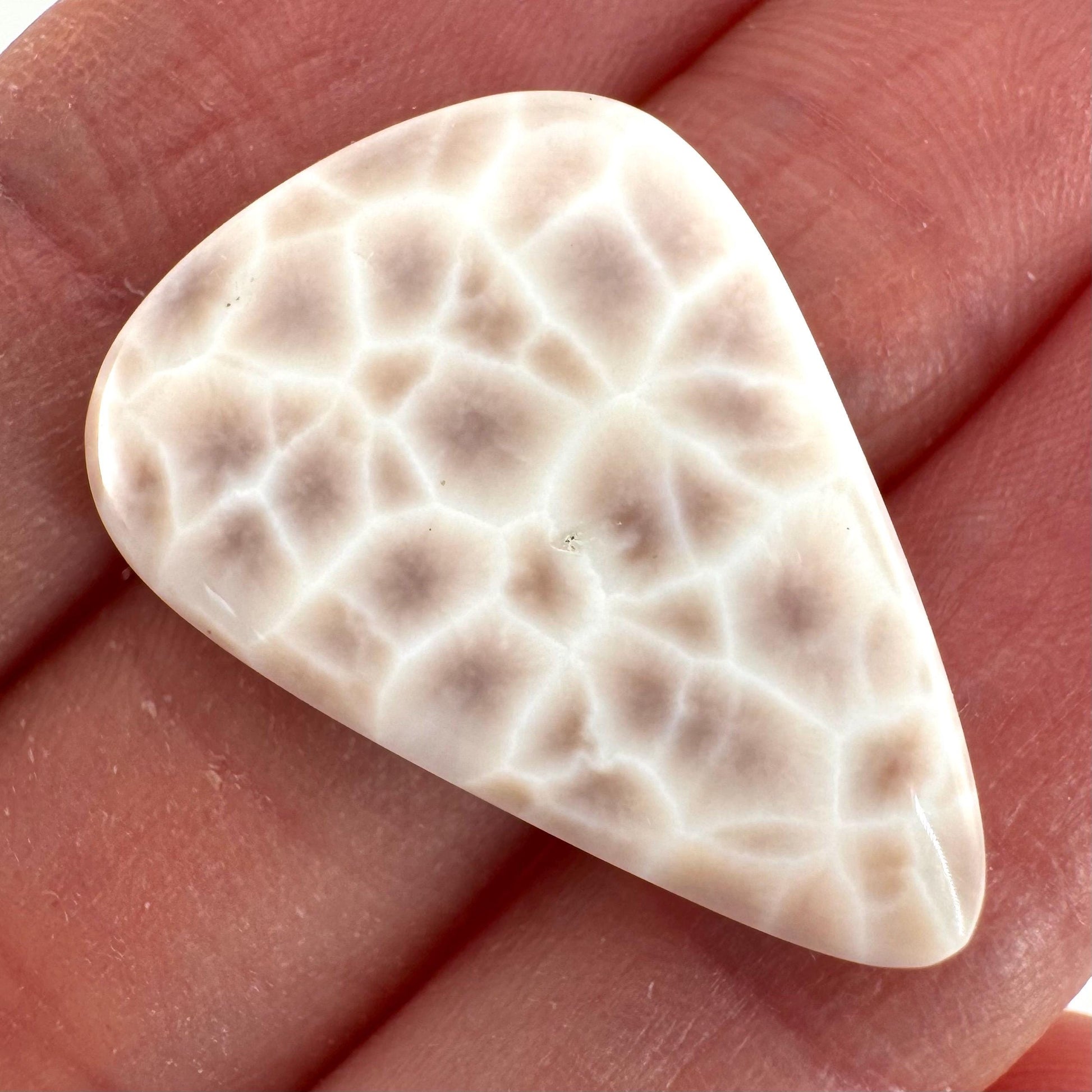 Pink Natrolite Gemstone Cabochon