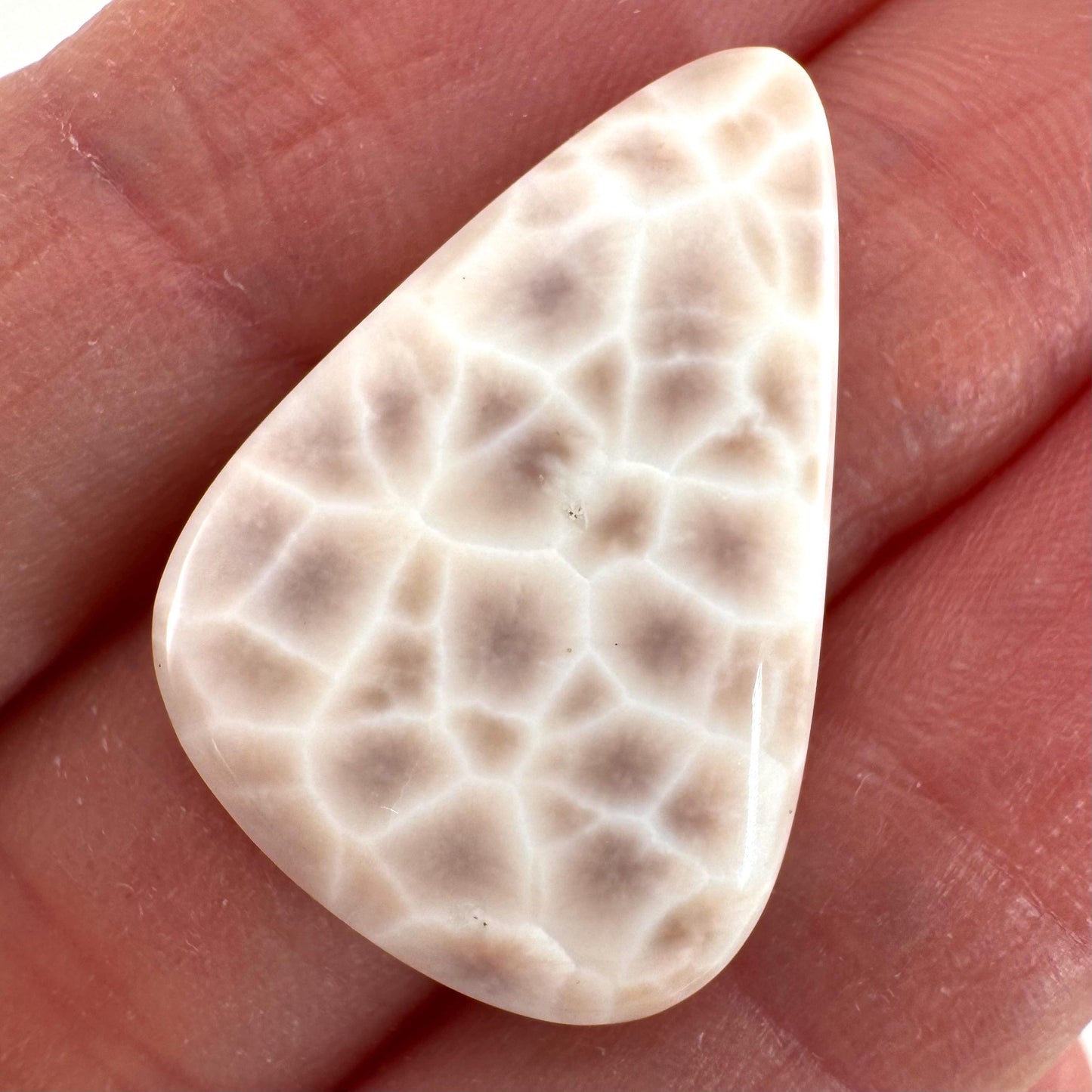 Pink Natrolite Gemstone Cabochon