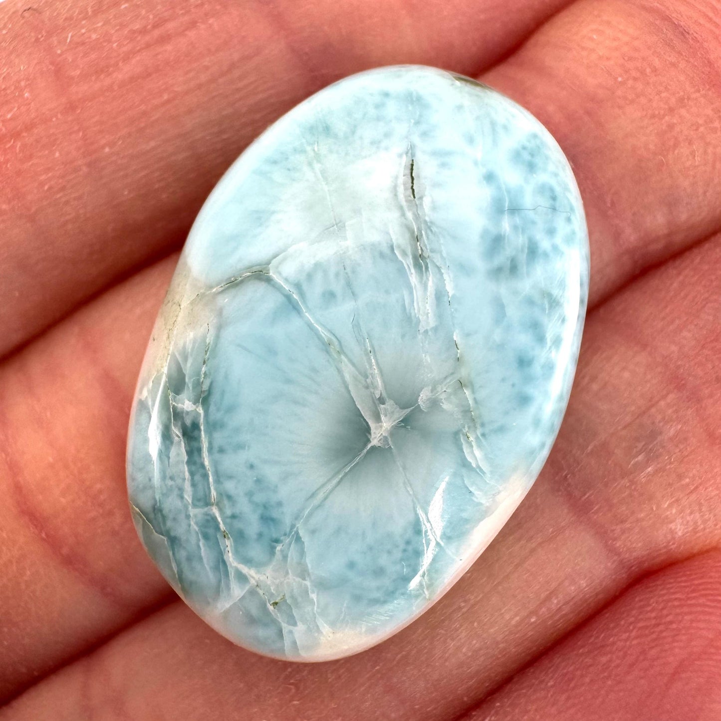 Blue Larimar Gemstone Cabochon