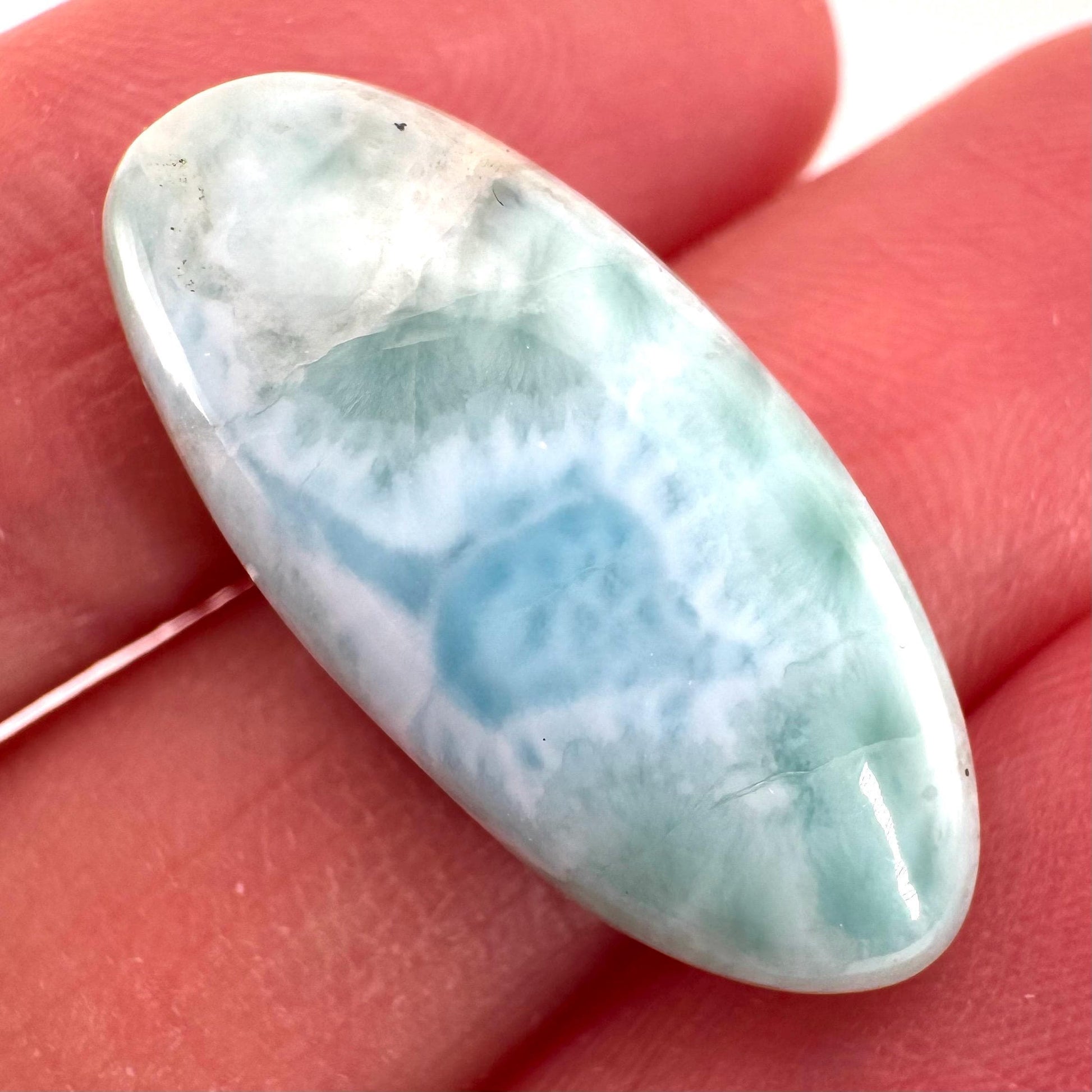 Blue Larimar Gemstone Cabochon