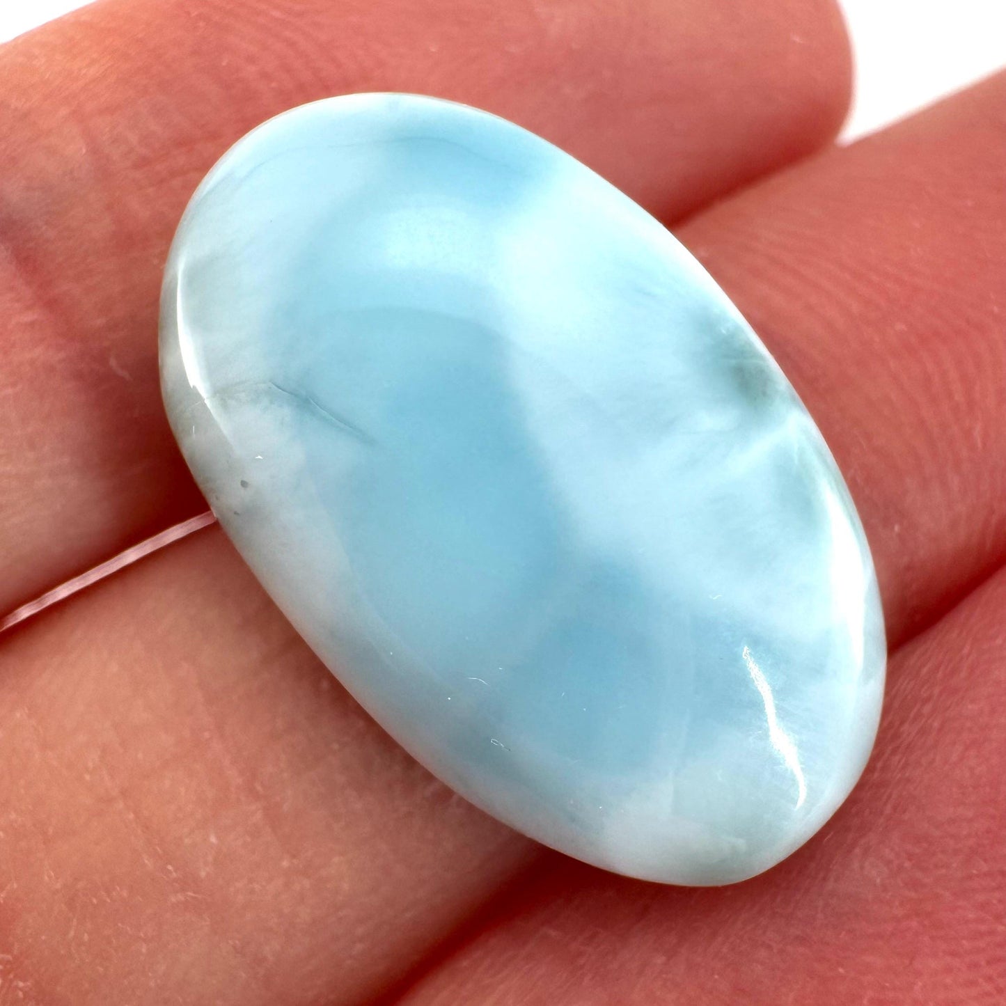 Blue Larimar Gemstone Cabochon