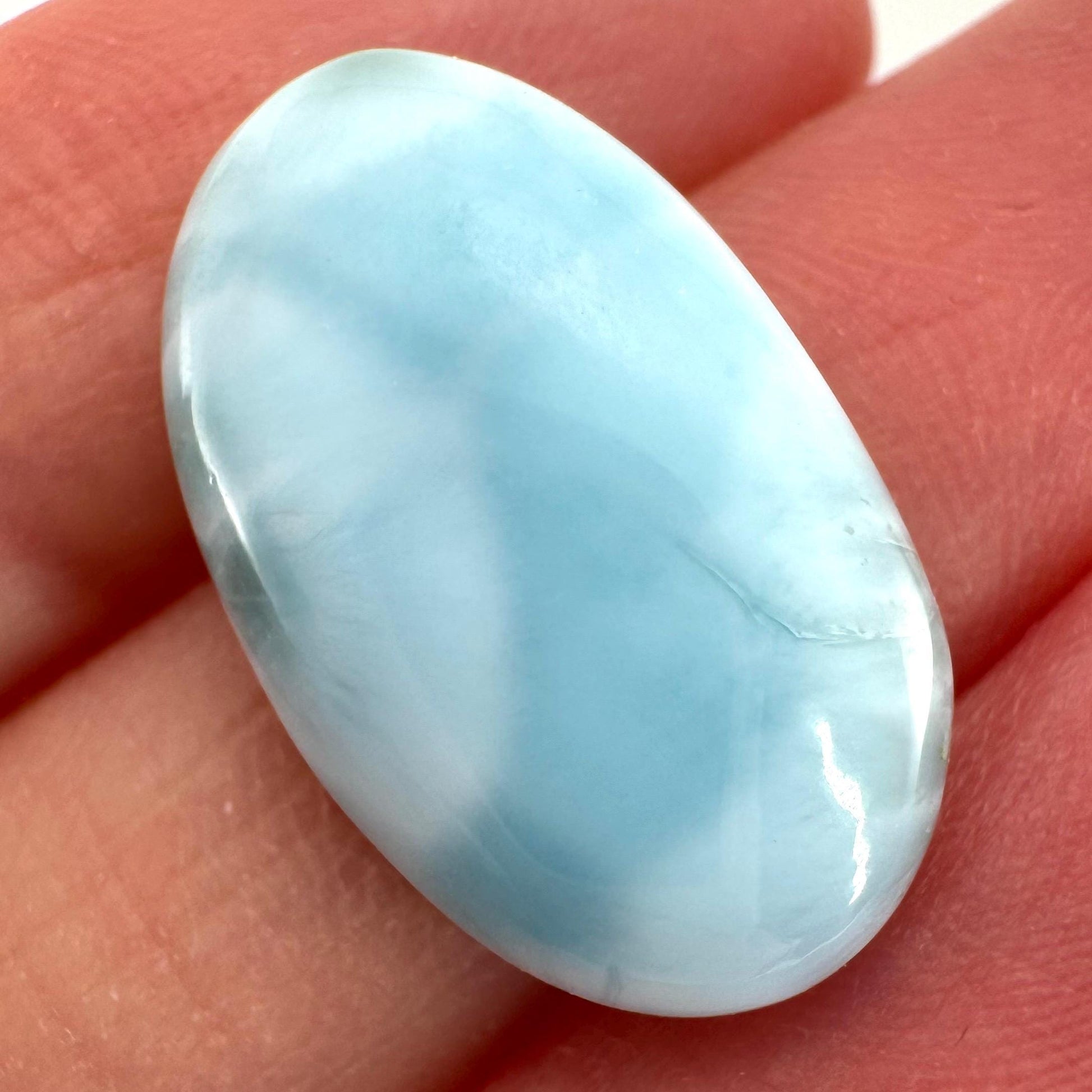 Blue Larimar Gemstone Cabochon