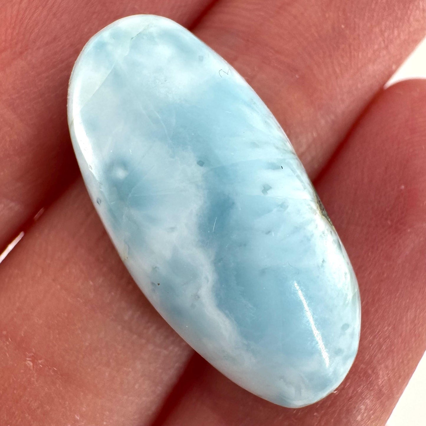 Blue Larimar Gemstone Cabochon