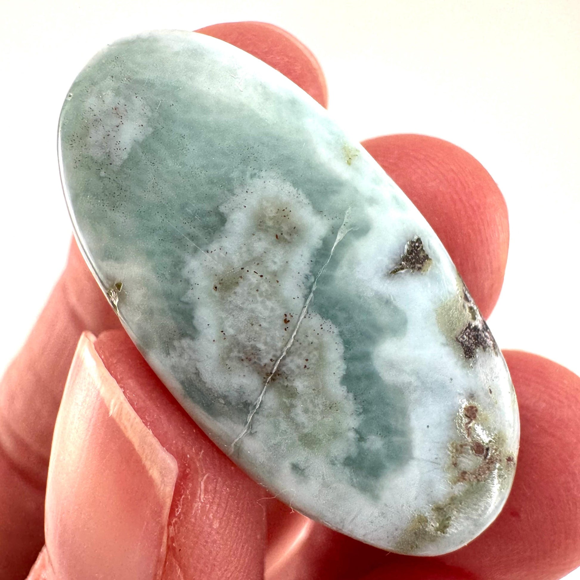 Blue Larimar Gemstone Cabochon