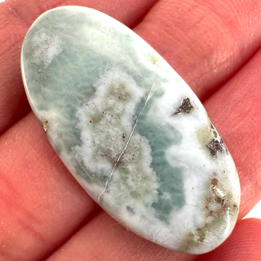 Blue Larimar Gemstone Cabochon