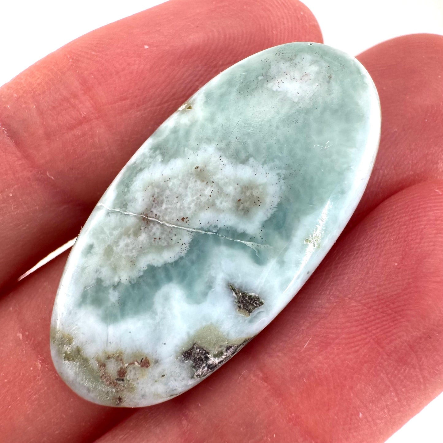 Blue Larimar Gemstone Cabochon