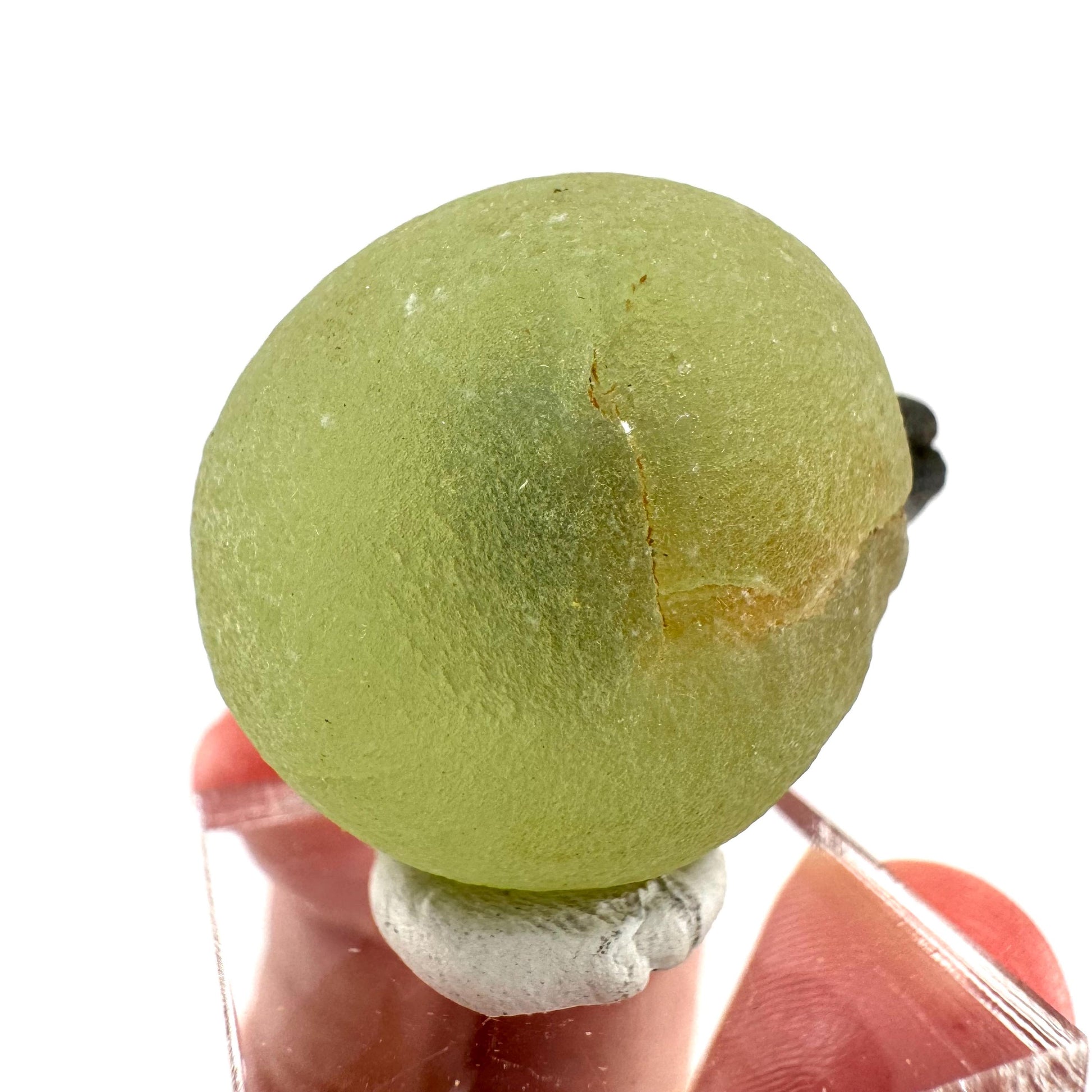 Prehnite with Epidote | Botryoidal green crystal, mineral specimen from Mali