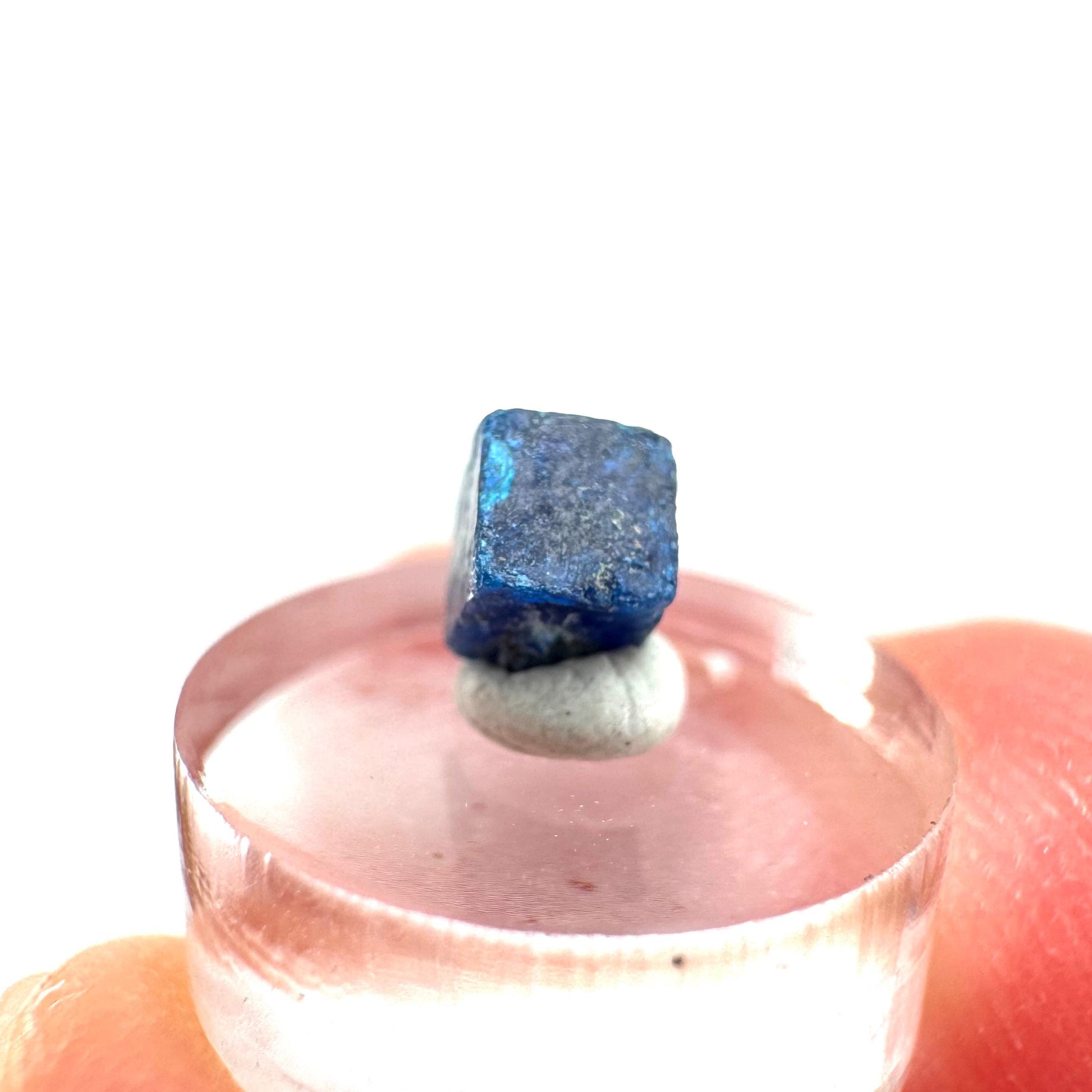Boleite | blue cube crystal, tiny rare mineral specimen from Mexico