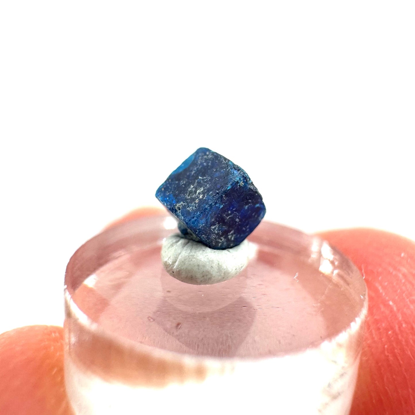 Boleite | blue cube crystal, tiny rare mineral specimen from Mexico