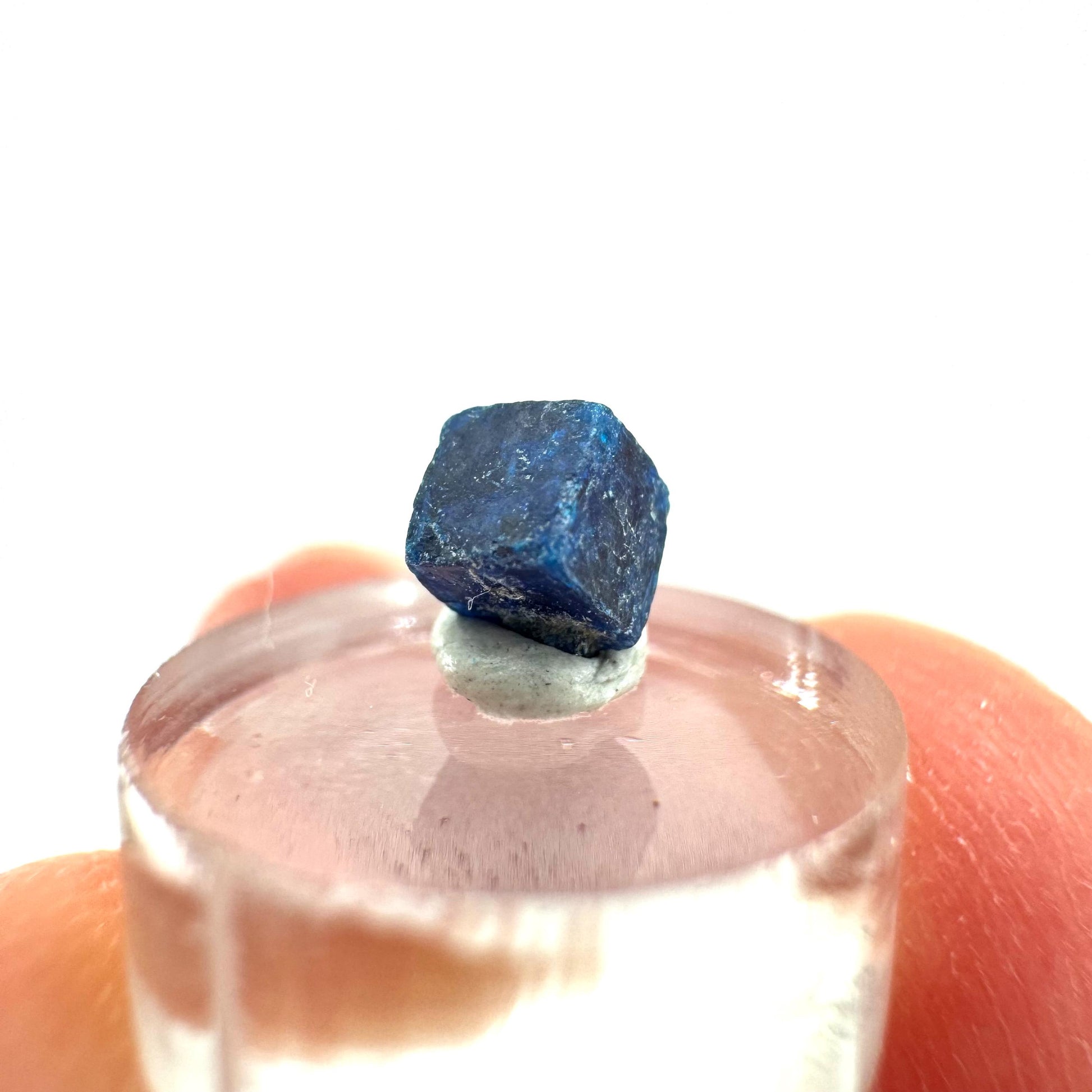 Boleite | blue cube crystal, tiny rare mineral specimen from Mexico