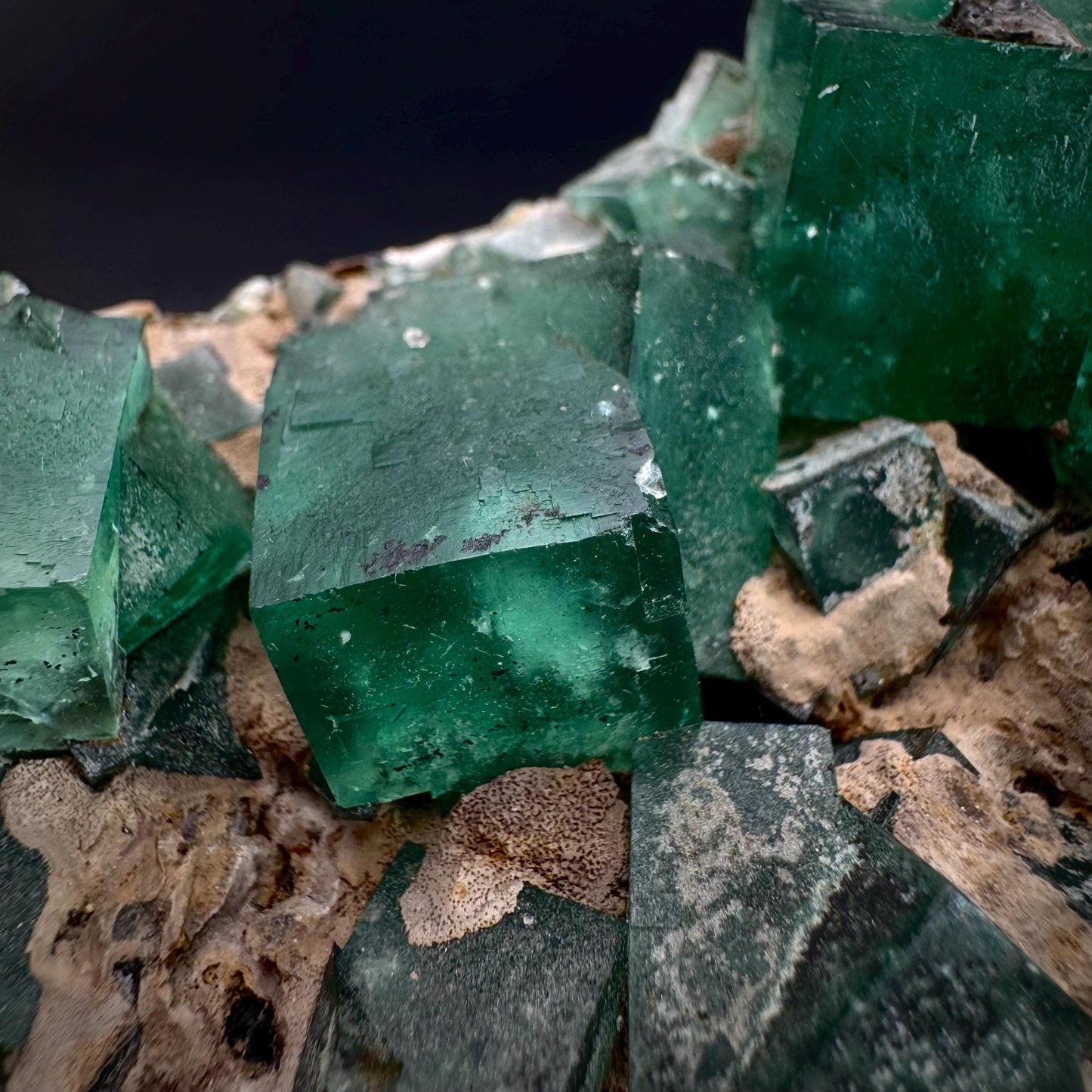 Rogerley Fluorite | green color shifting fluorite crystal cluster, UV reactive mineral specimen