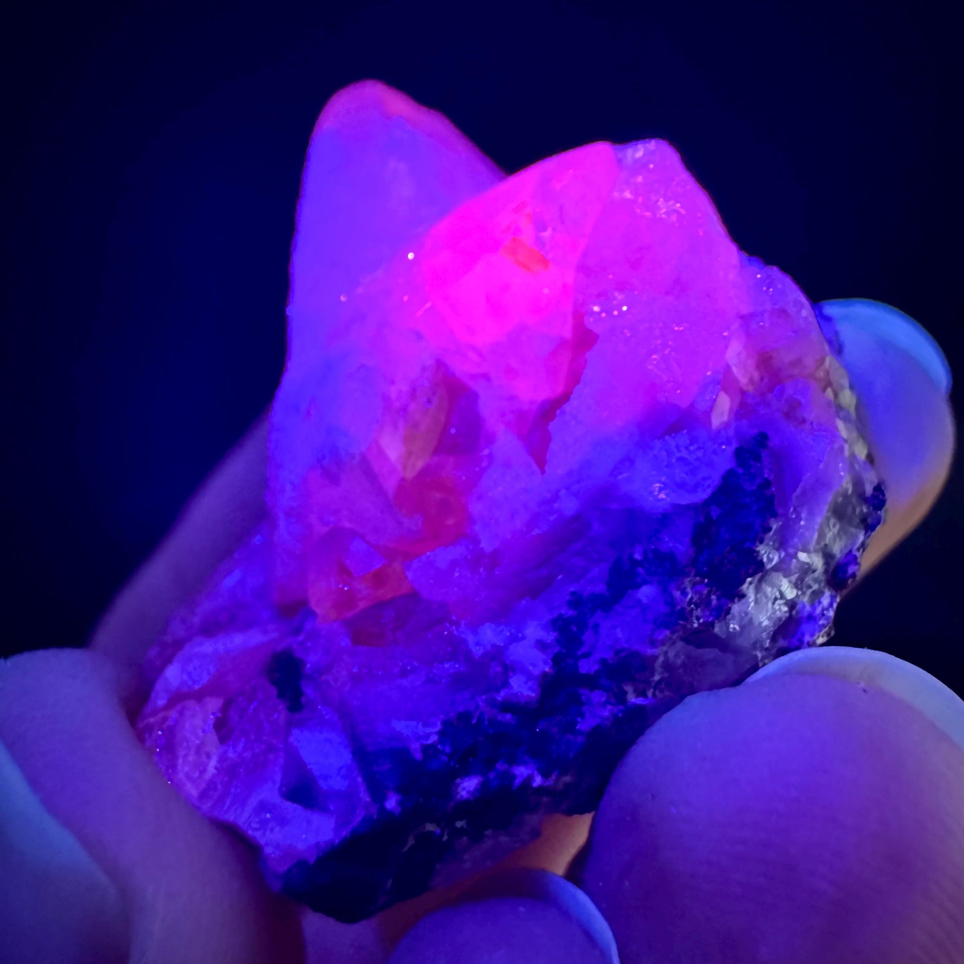 Anglesite | fluorescent crystal, rare mineral specimen from Tsumeb Mine