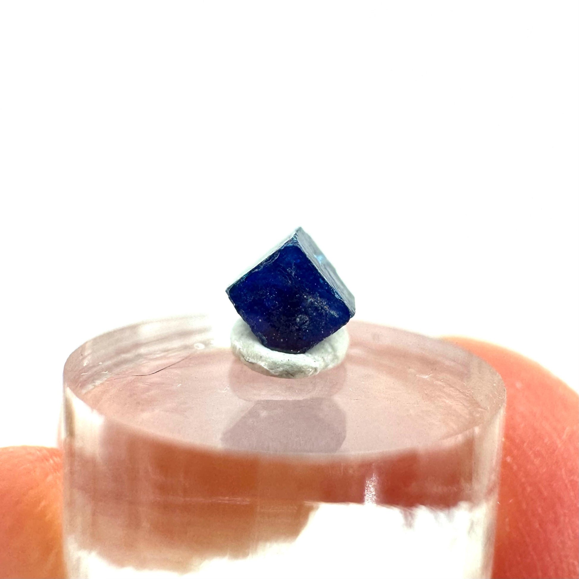 Boleite | blue cube crystal, tiny rare mineral specimen from Mexico