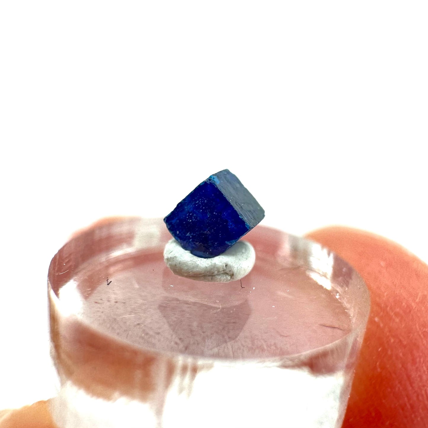 Boleite | blue cube crystal, tiny rare mineral specimen from Mexico