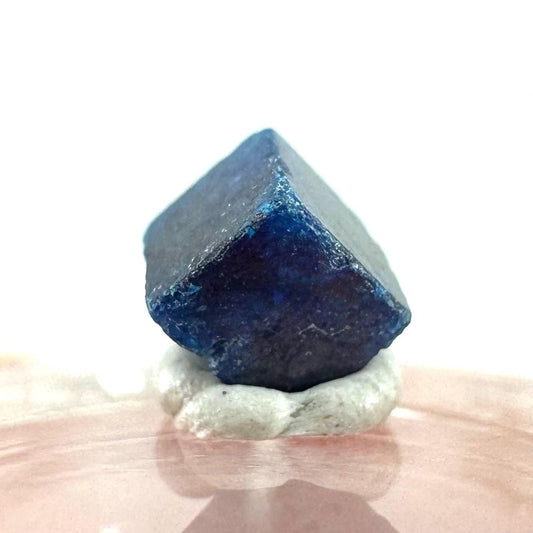 Boleite | blue cube crystal, tiny rare mineral specimen from Mexico