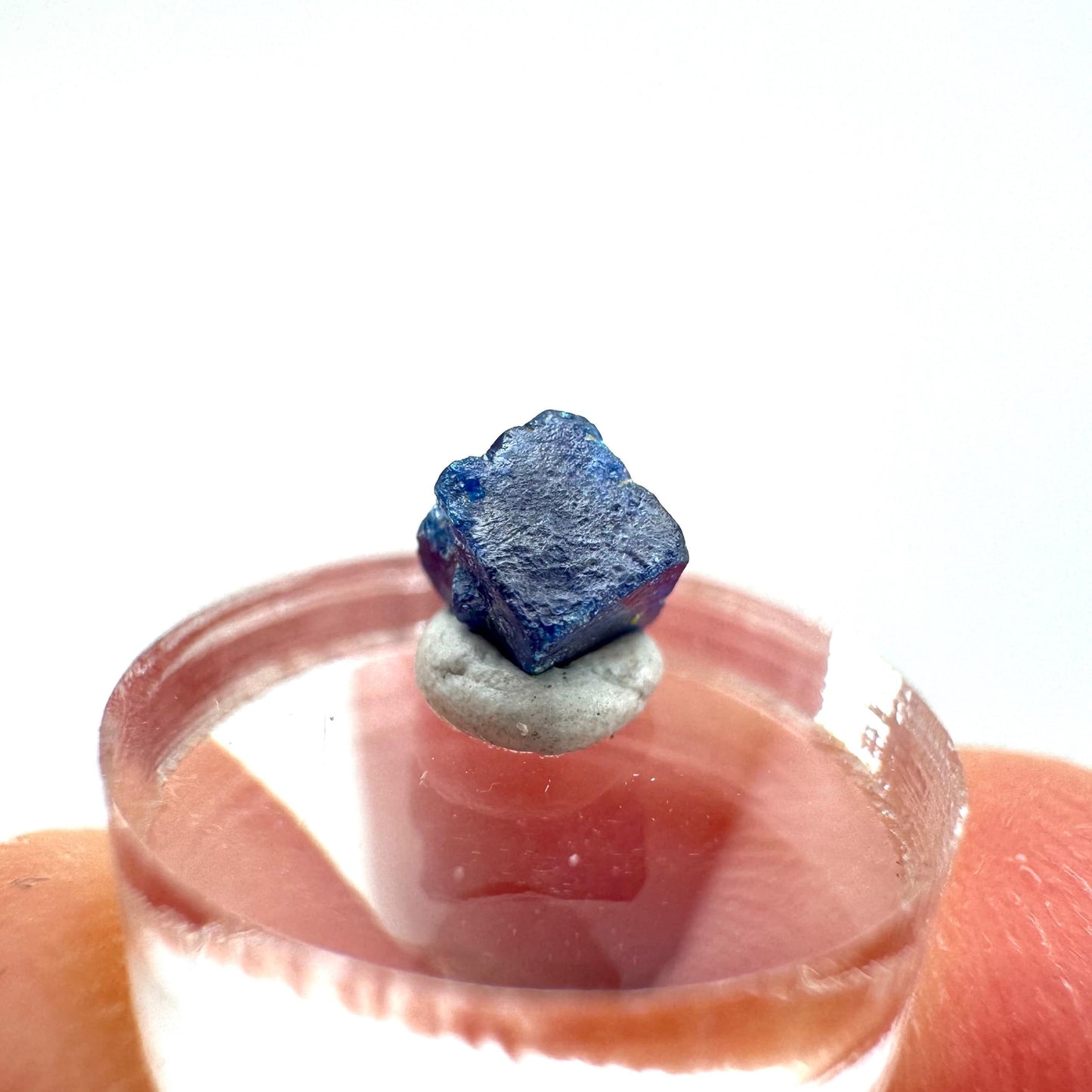 Boleite | blue cube crystal, tiny rare mineral specimen from Mexico
