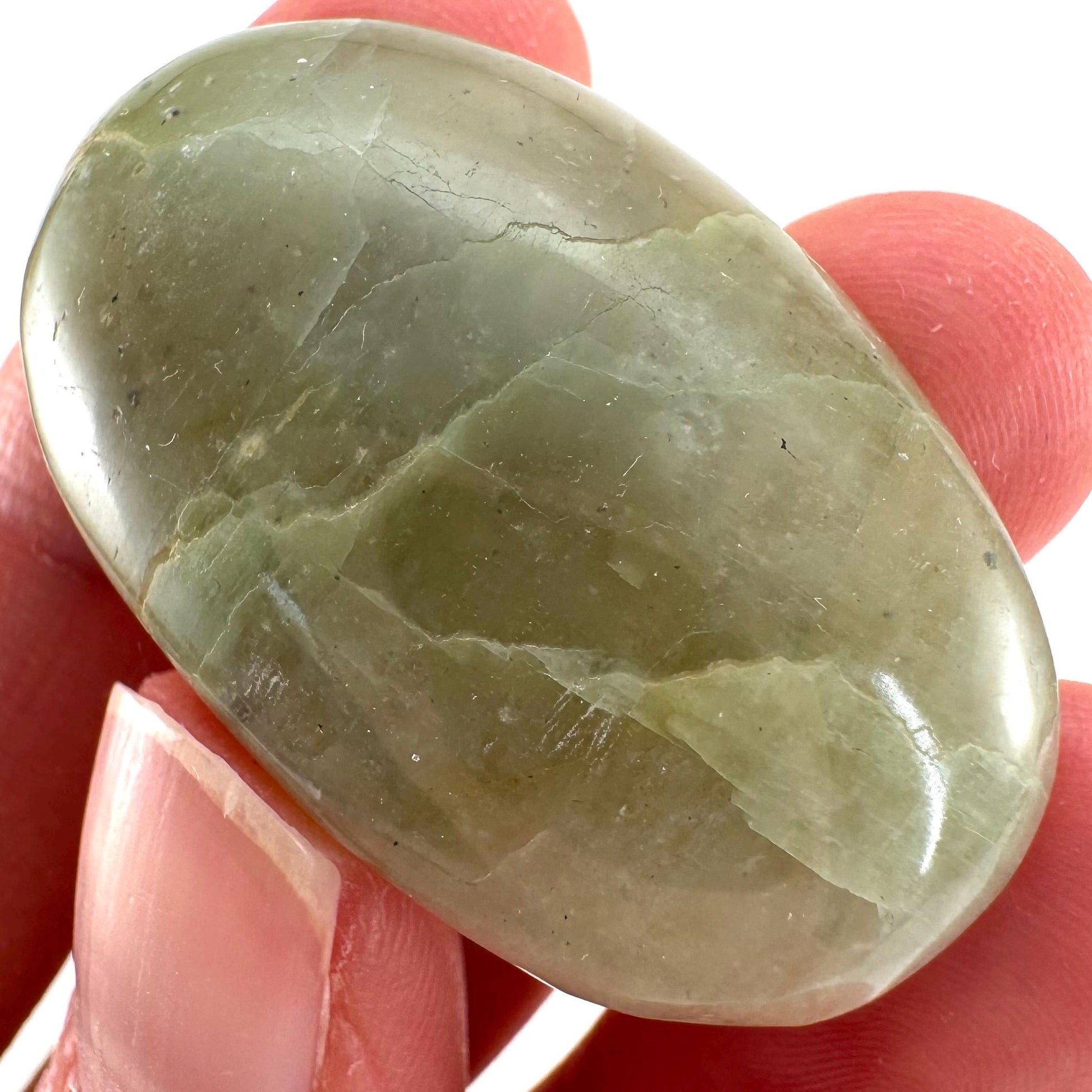 Green Garnierite Cabochon | Madagascar Moonstone Gemstone
