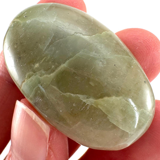 Green Garnierite Cabochon | Madagascar Moonstone Gemstone