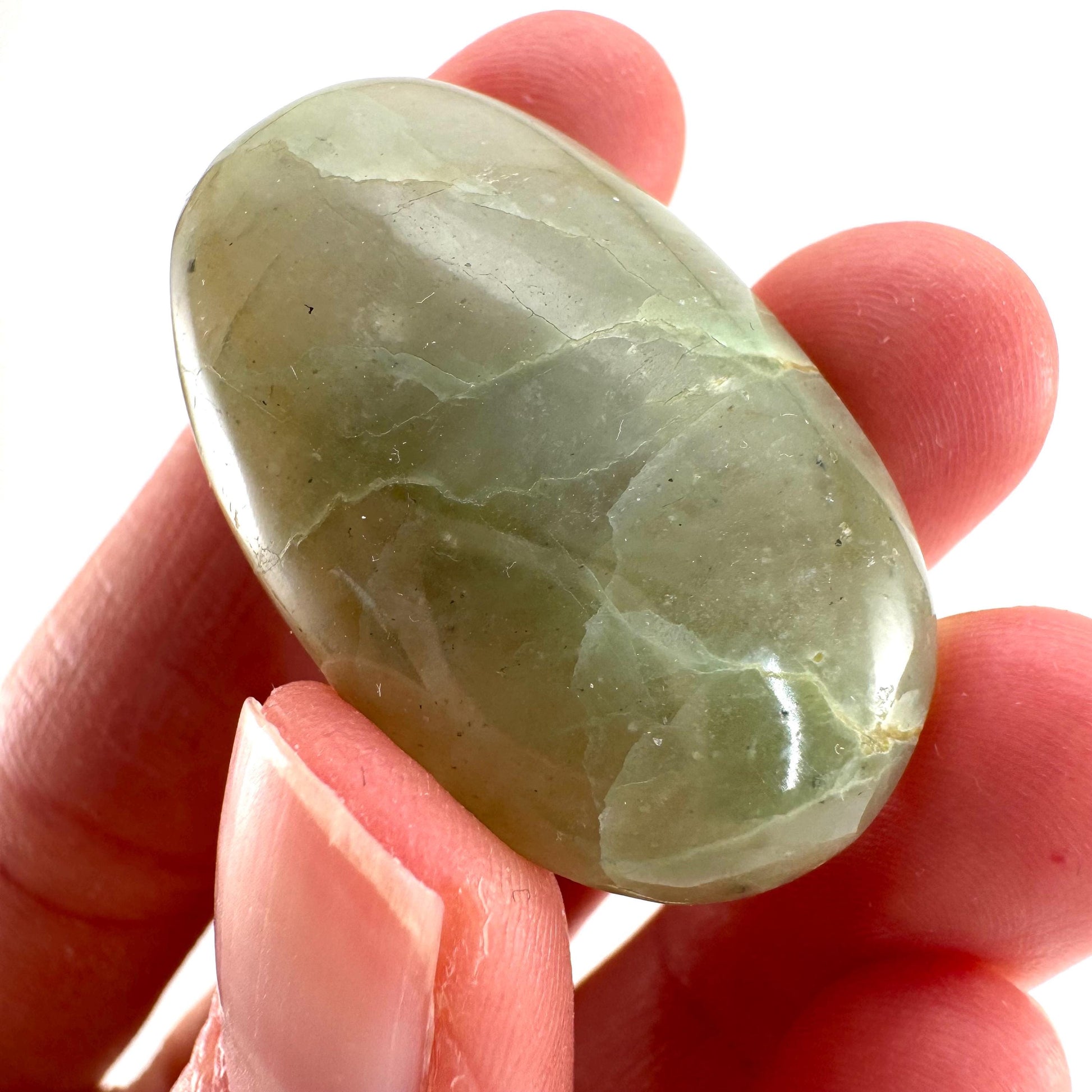 Green Garnierite Cabochon | Madagascar Moonstone Gemstone