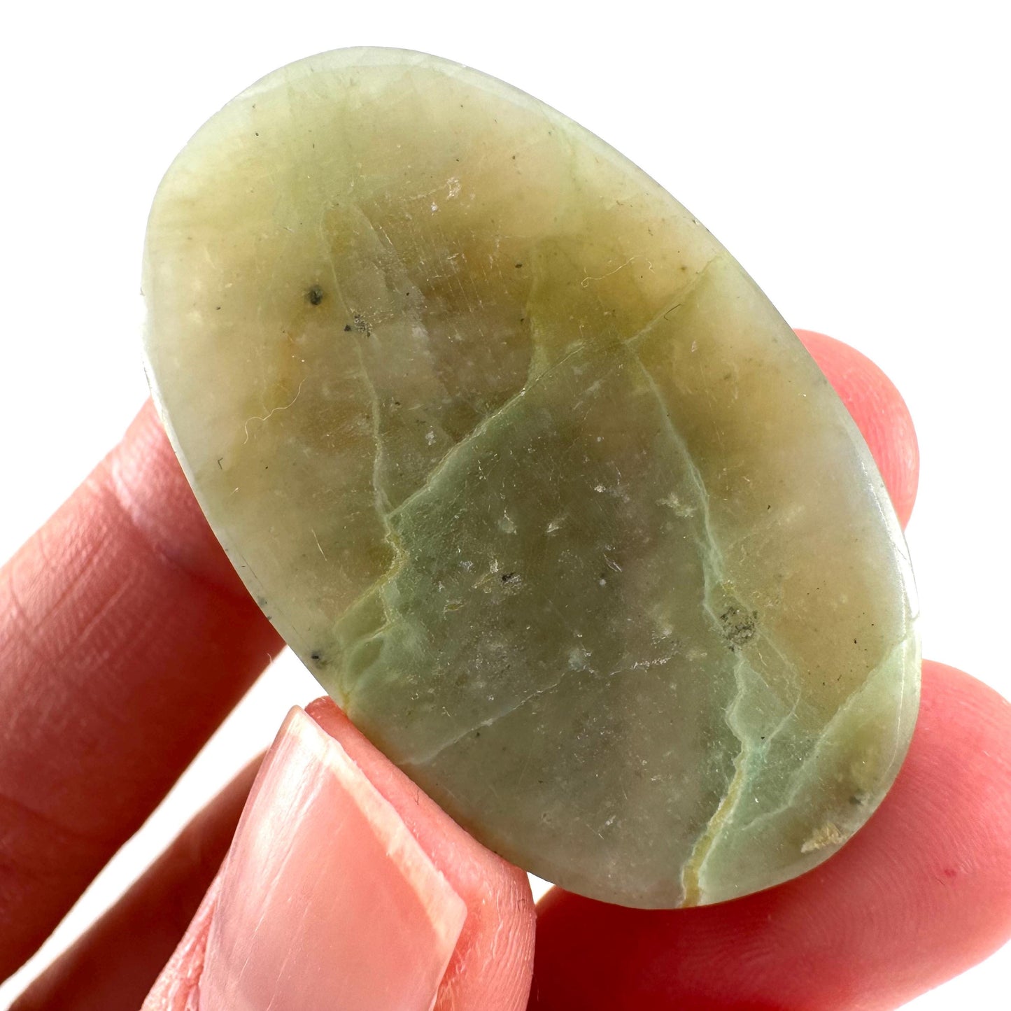 Green Garnierite Cabochon | Madagascar Moonstone Gemstone