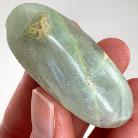 Green Garnierite Cabochon | Madagascar Moonstone Gemstone