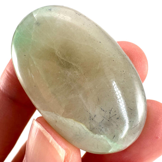 Green Garnierite Cabochon | Madagascar Moonstone Gemstone