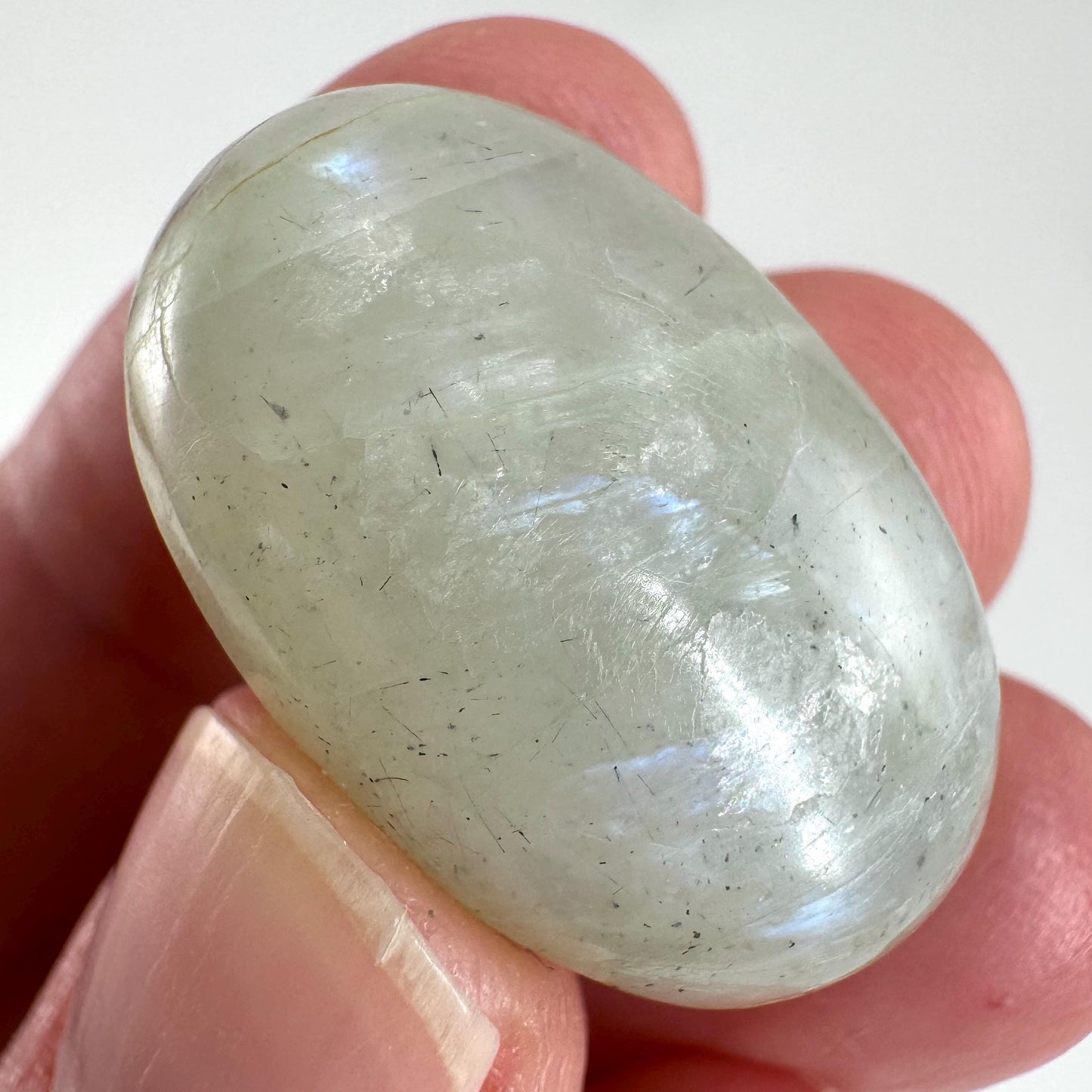 Green Garnierite Cabochon | Madagascar Moonstone Gemstone