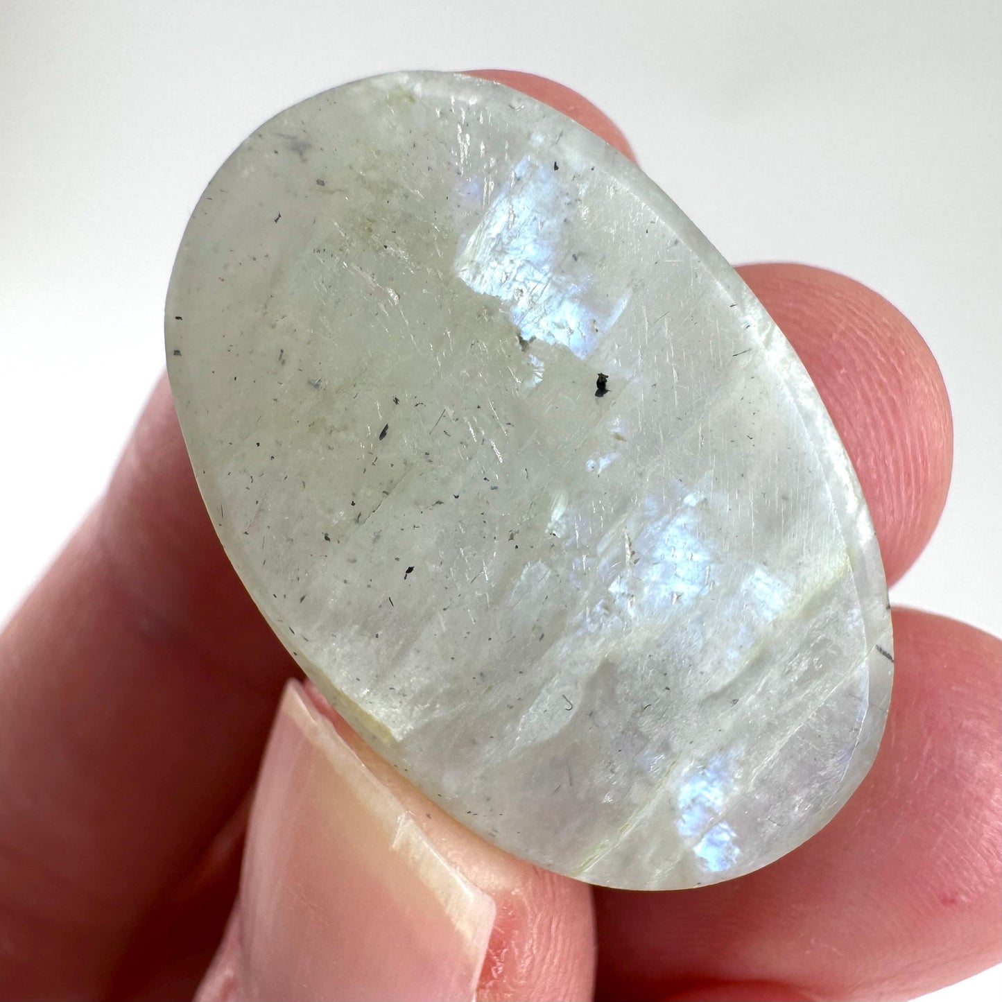 Green Garnierite Cabochon | Madagascar Moonstone Gemstone