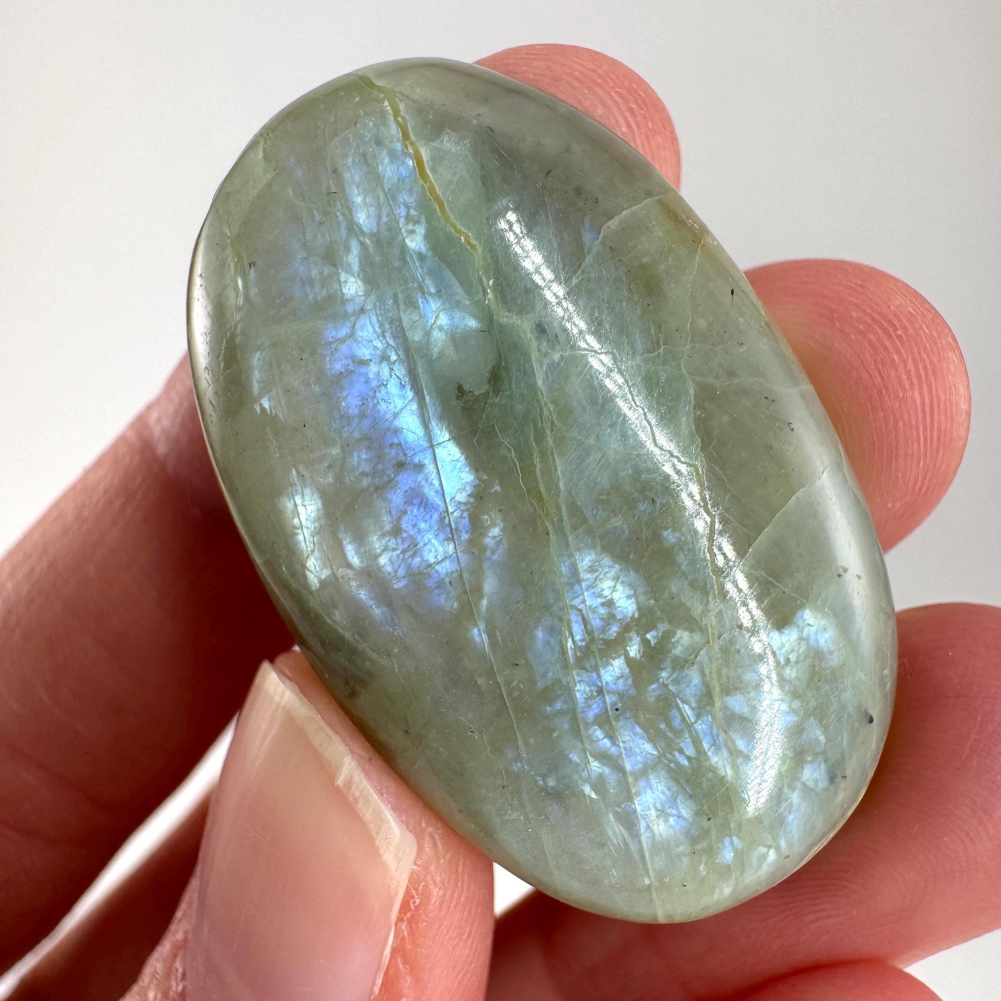Green Garnierite Cabochon | Madagascar Moonstone Gemstone
