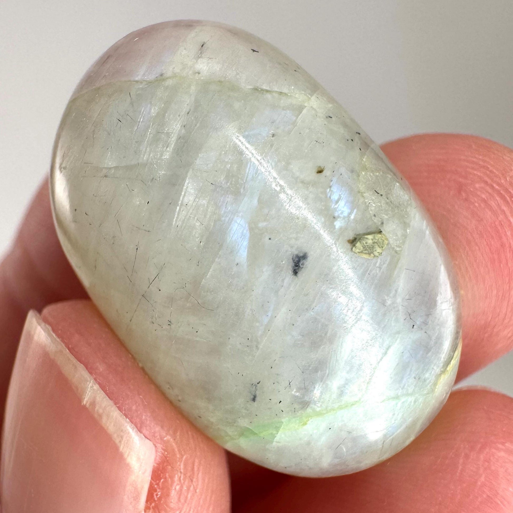 Green Garnierite Cabochon | Madagascar Moonstone Gemstone