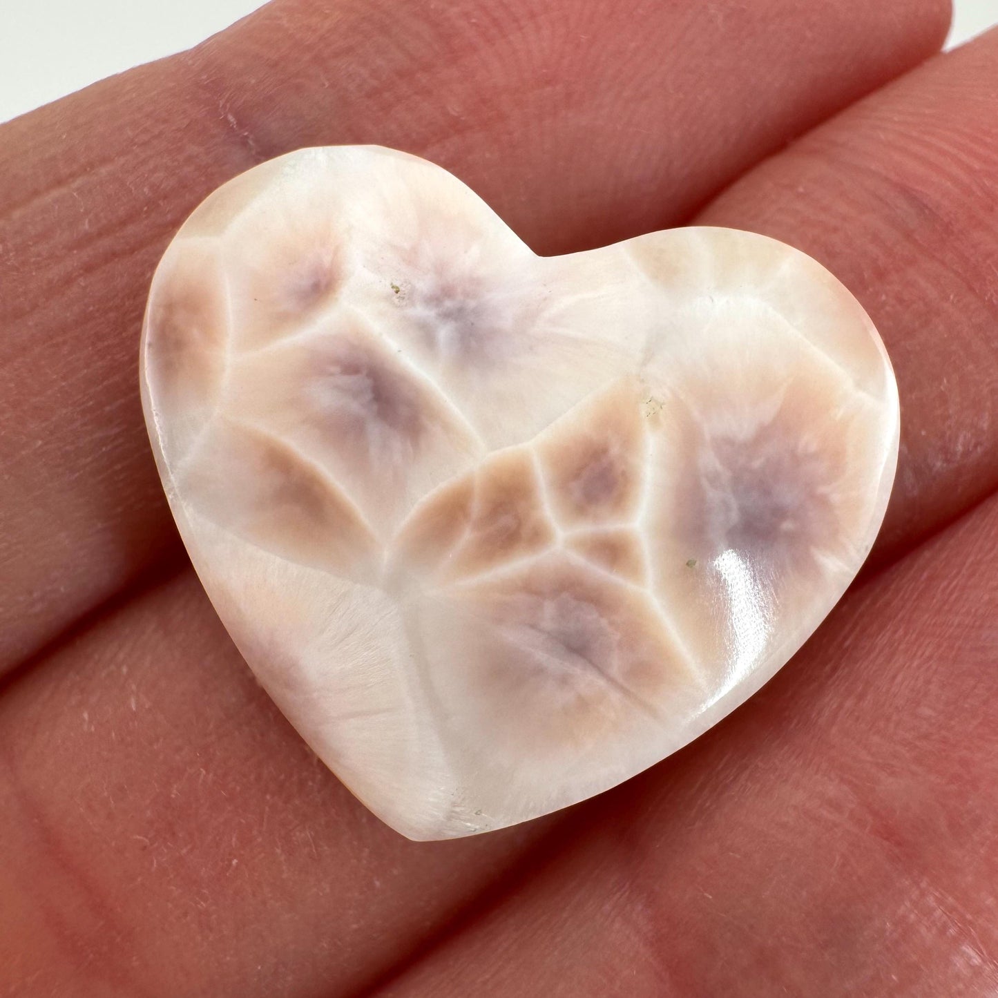 Pink Natrolite Gemstone Cabochon